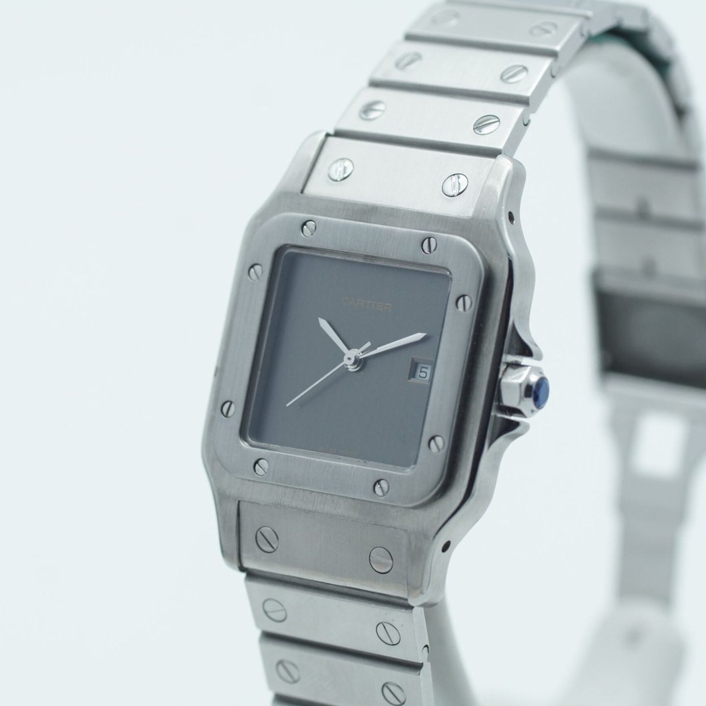 Cartier Santos 2960 (1990) - Wit wijzerplaat 29mm Staal (3/8)