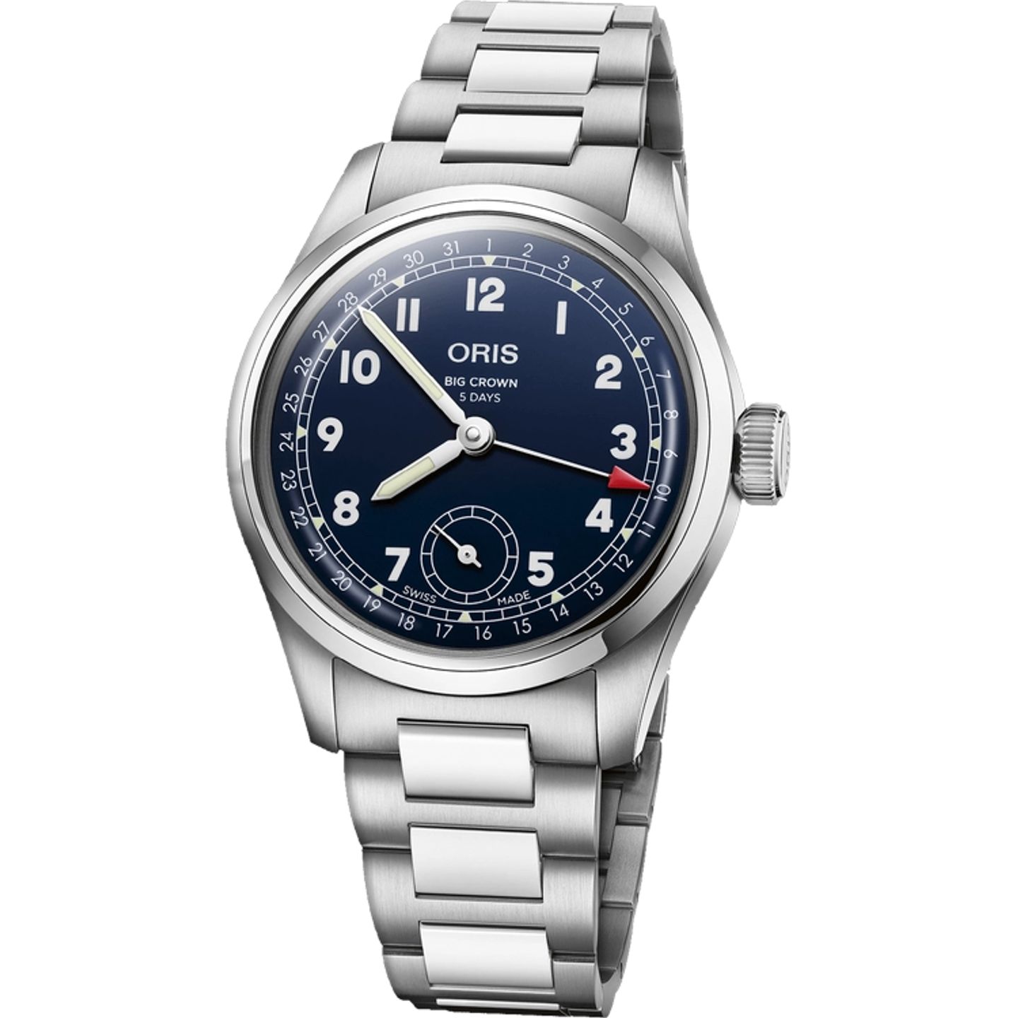 Oris Big Crown Pointer Date 01 403 7776 4065-07 8 19 06 (2026) - Blauw wijzerplaat 38mm Staal (1/1)