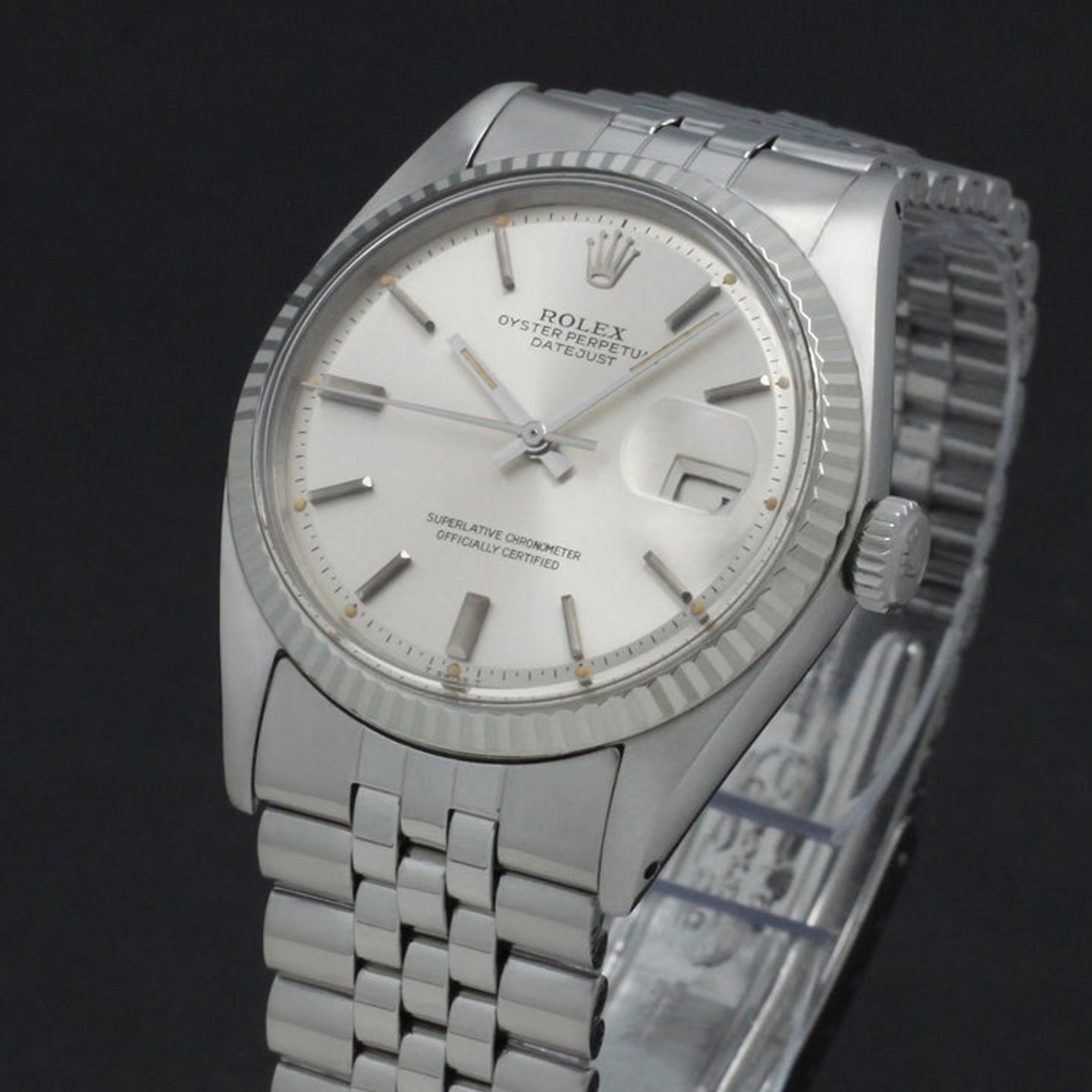 Rolex Datejust 1601 (1974) - Zilver wijzerplaat 36mm Staal (7/7)