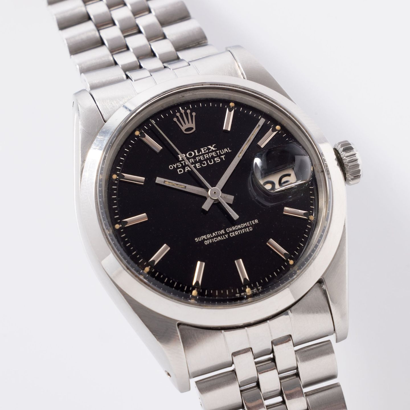 Rolex Datejust 1600 (1968) - Black dial 36 mm Steel case (4/8)