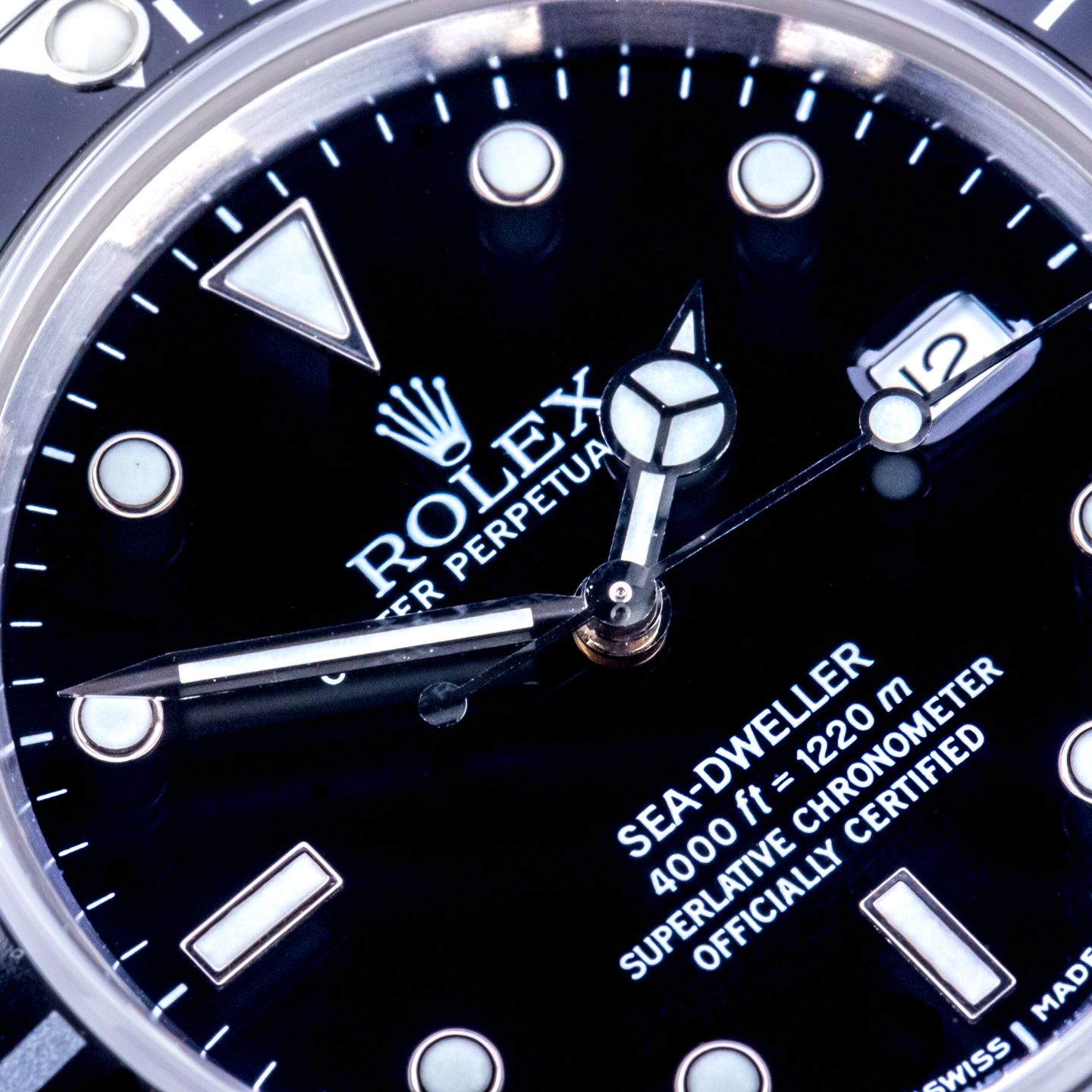 Rolex Sea-Dweller 4000 16600 (2000) - Zwart wijzerplaat 40mm Staal (2/8)