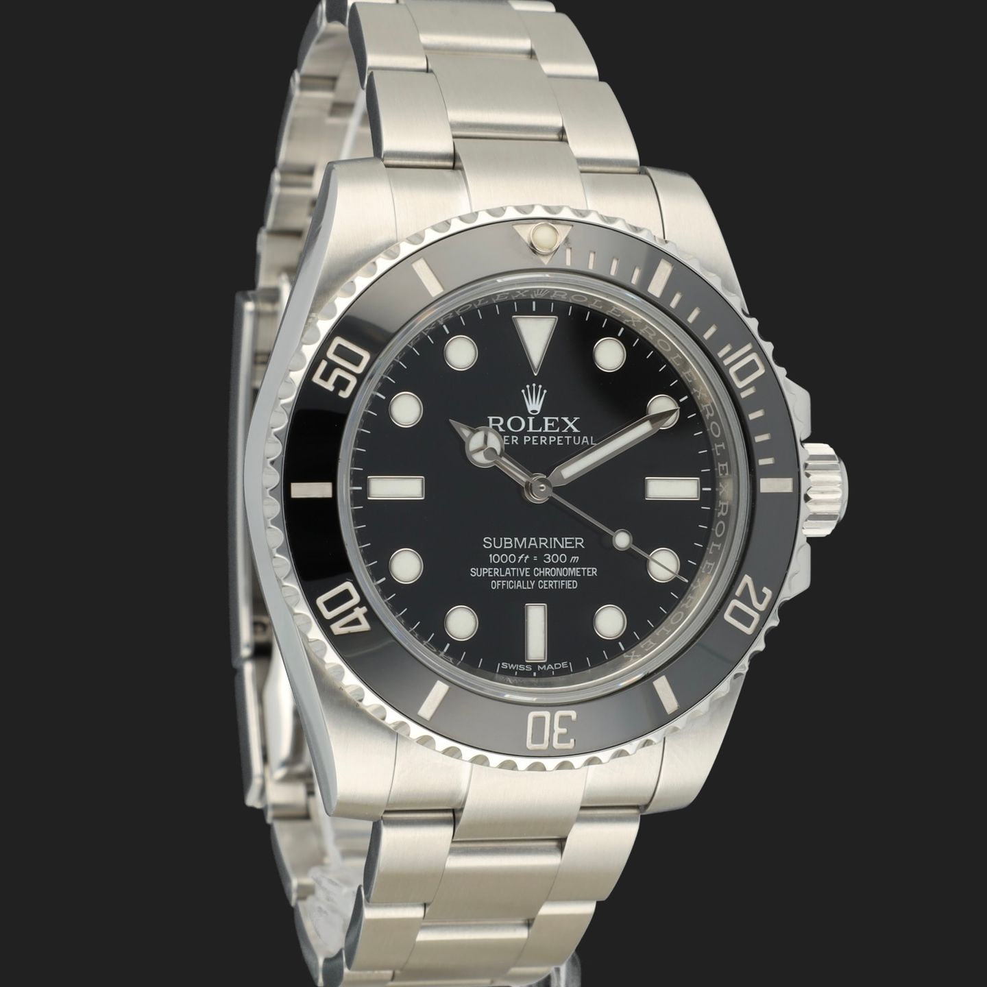 Rolex Submariner No Date 114060 (2017) - Black dial 40 mm Steel case (4/8)