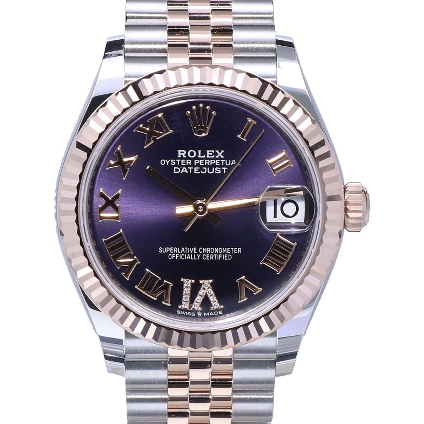 Rolex Datejust 31 278271 (2023) - Purple dial 31 mm Steel case (4/8)