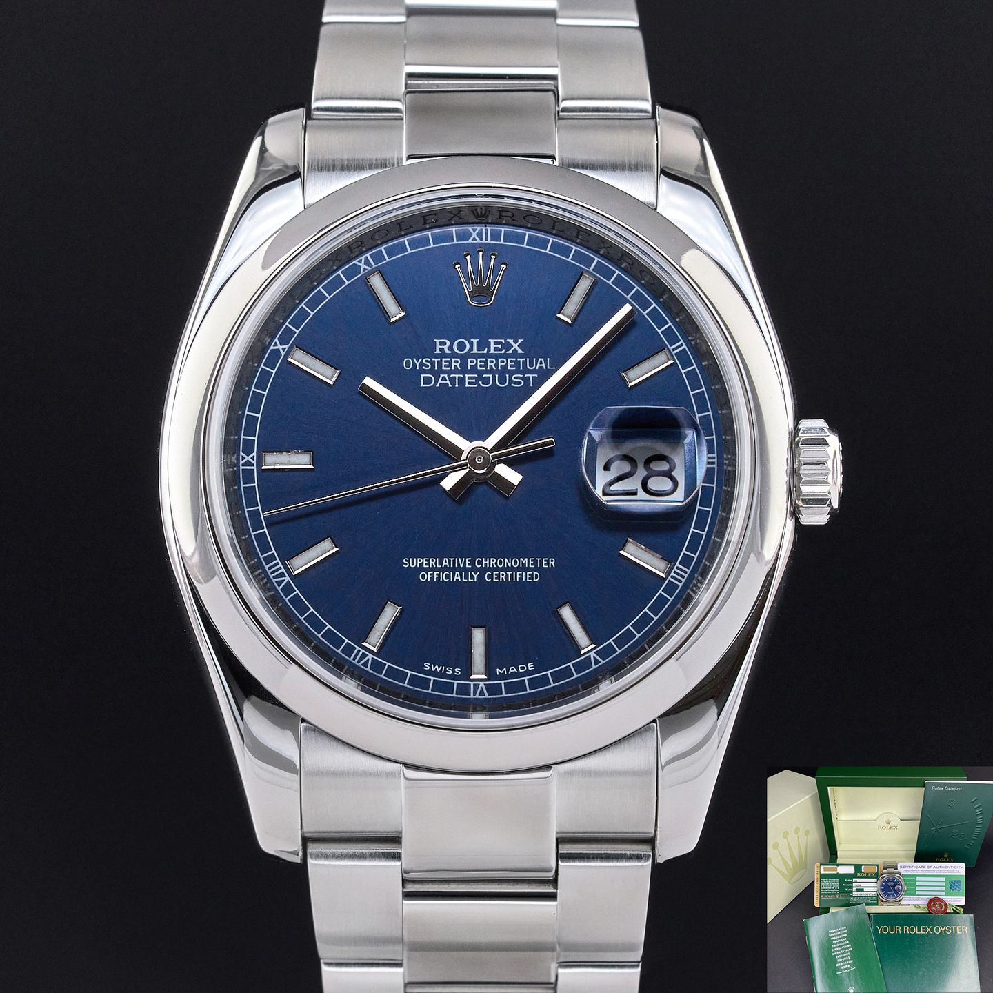 Rolex Datejust 36 116200 (2008) - 36mm Staal (1/7)