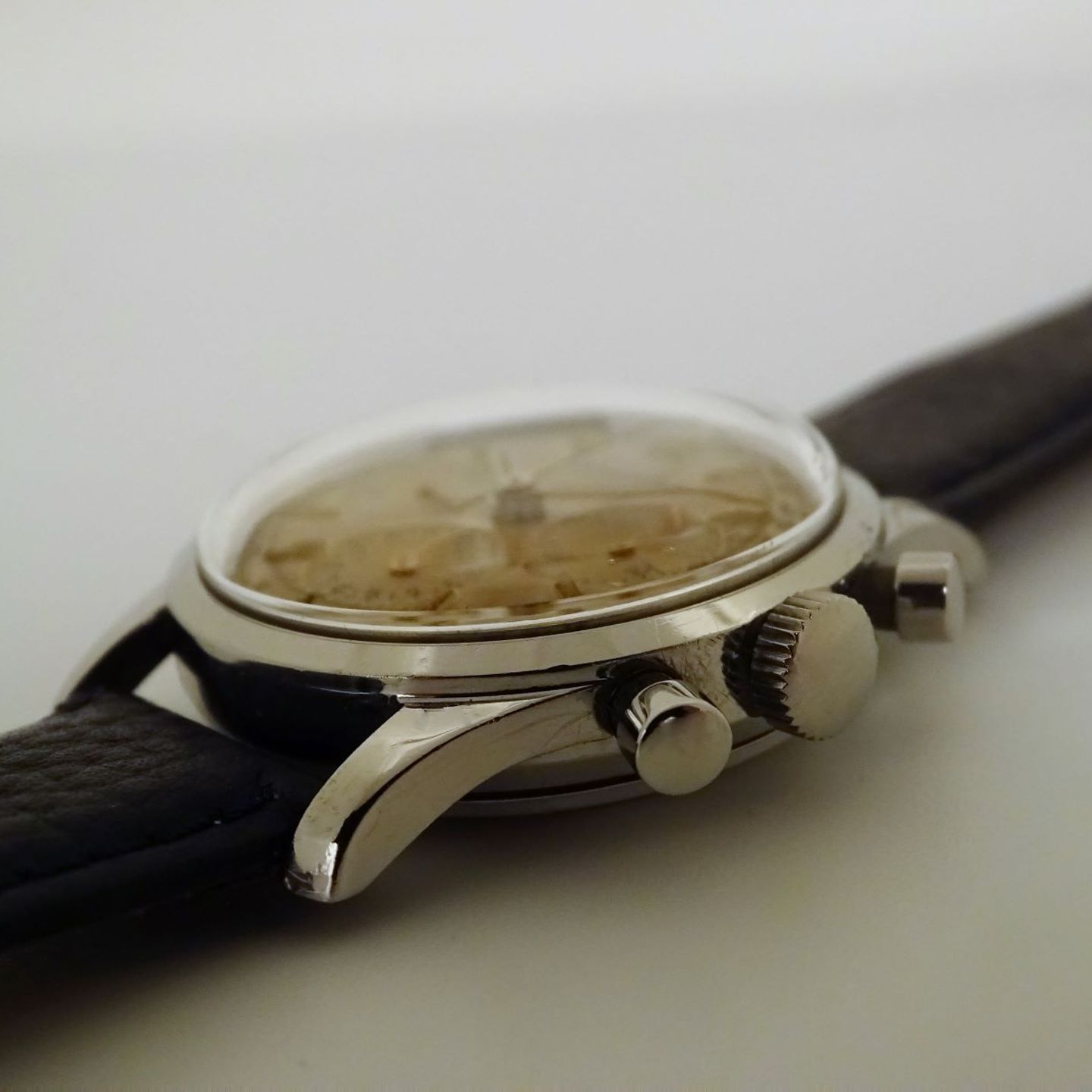 Lemania Vintage 804/2 (1955) - Champagne dial 33 mm Steel case (3/8)