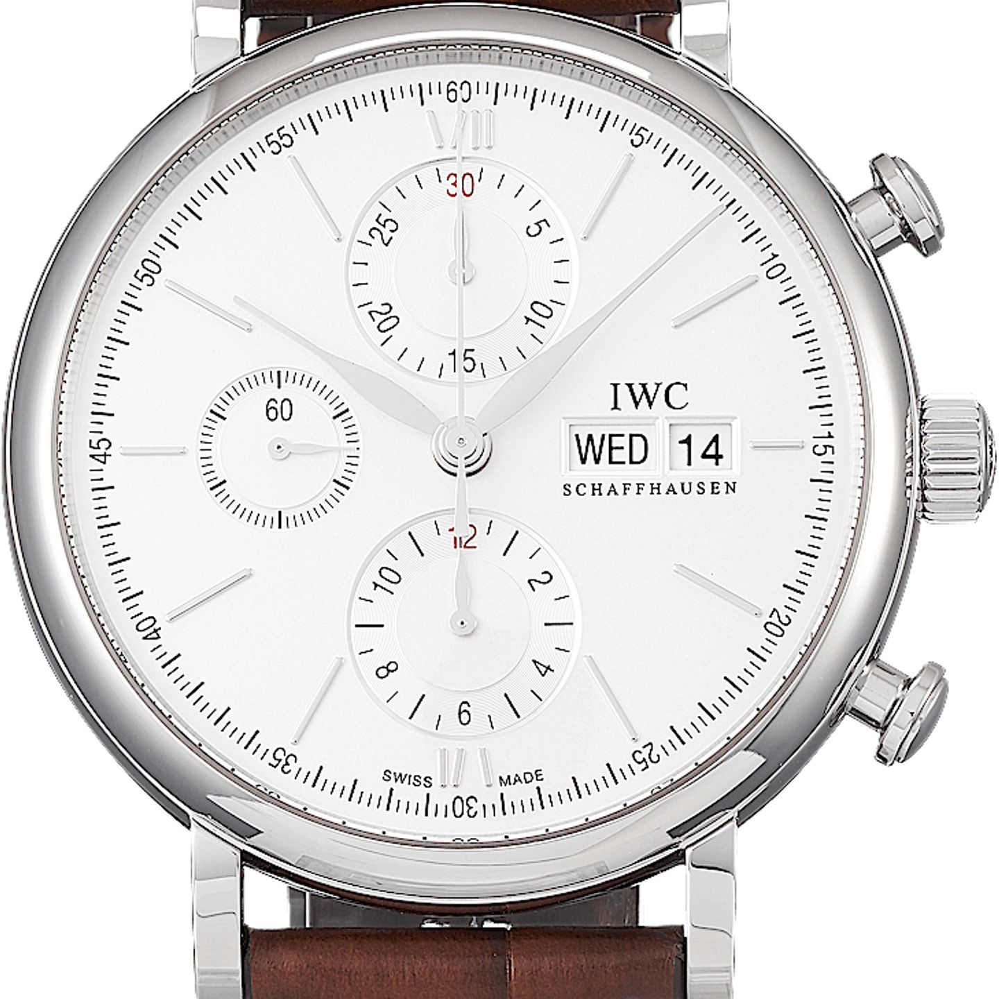 IWC Portofino Chronograph IW391027 (2025) - Silver dial 42 mm Steel case (2/5)