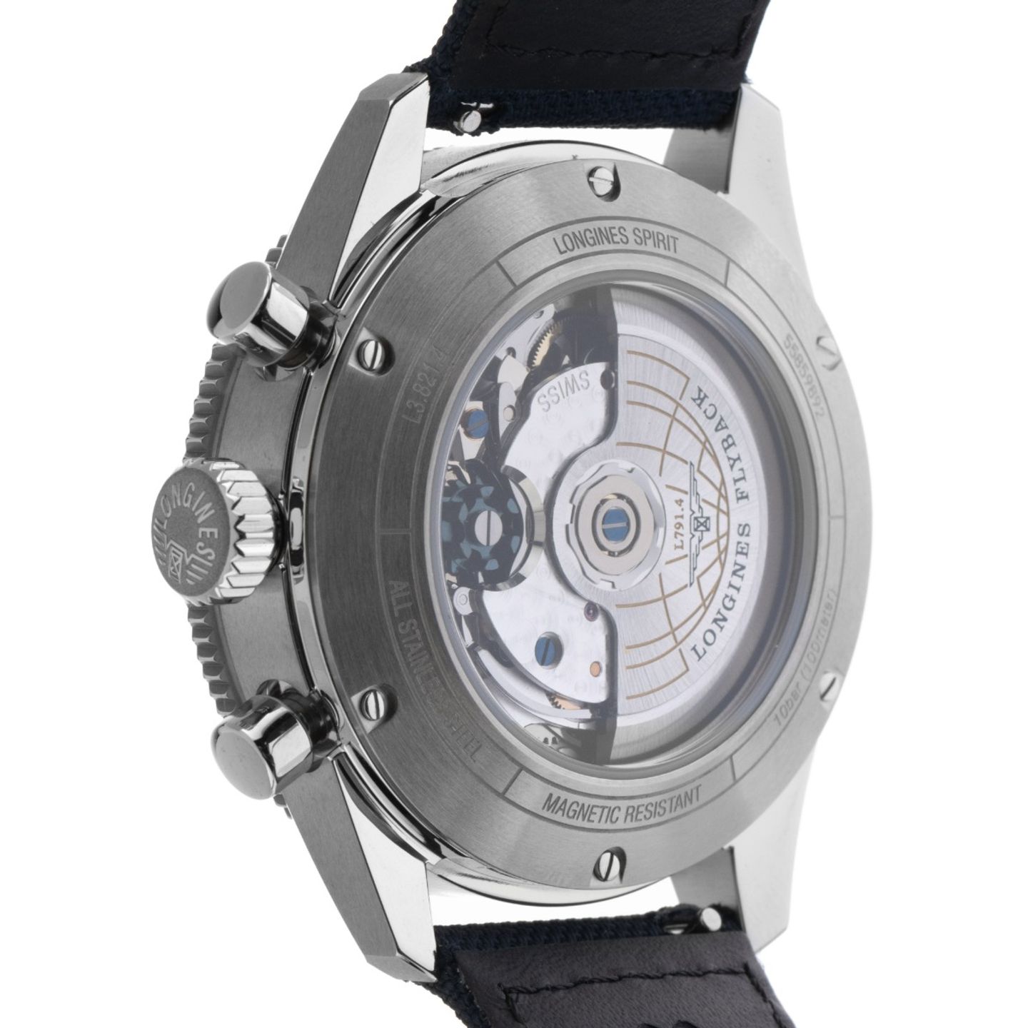 Longines Spirit L3.821.4.93.2 (2025) - Blue dial 42 mm Steel case (5/6)