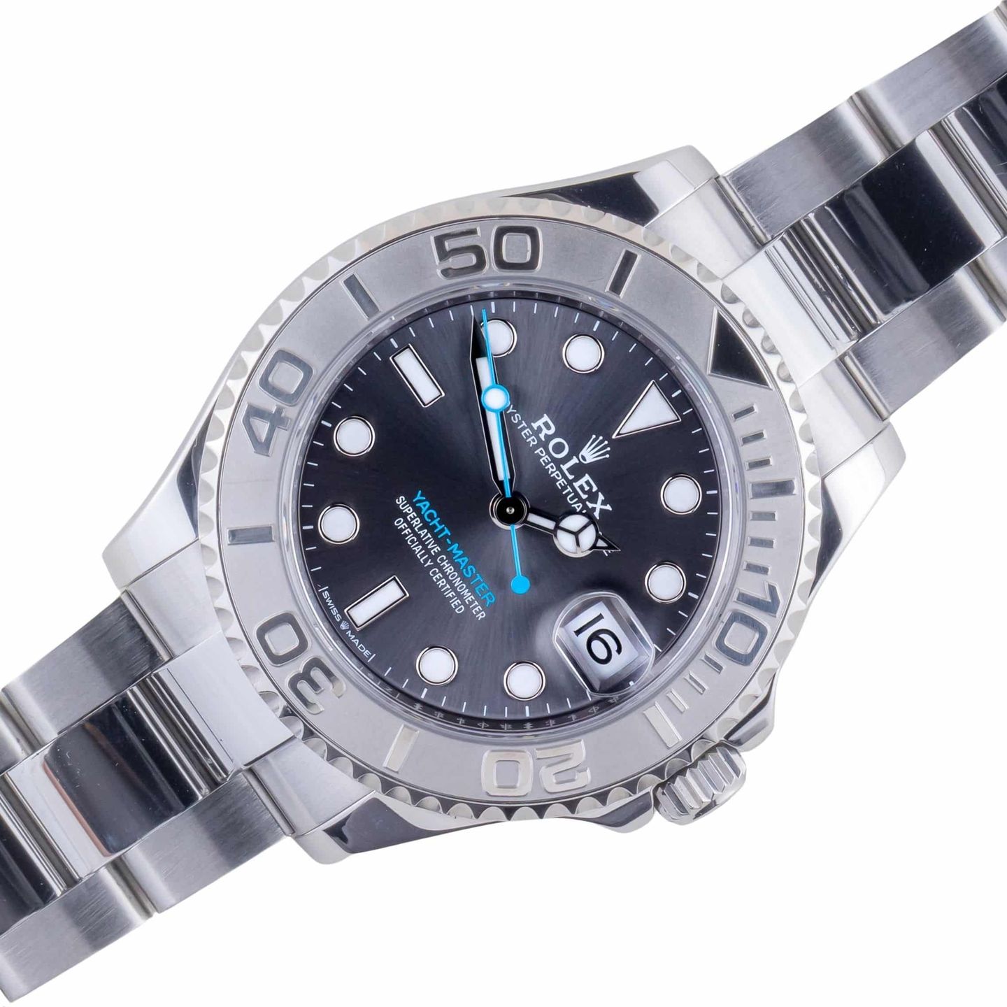 Rolex Yacht-Master 37 268622 (2024) - Grijs wijzerplaat 37mm Staal (1/8)