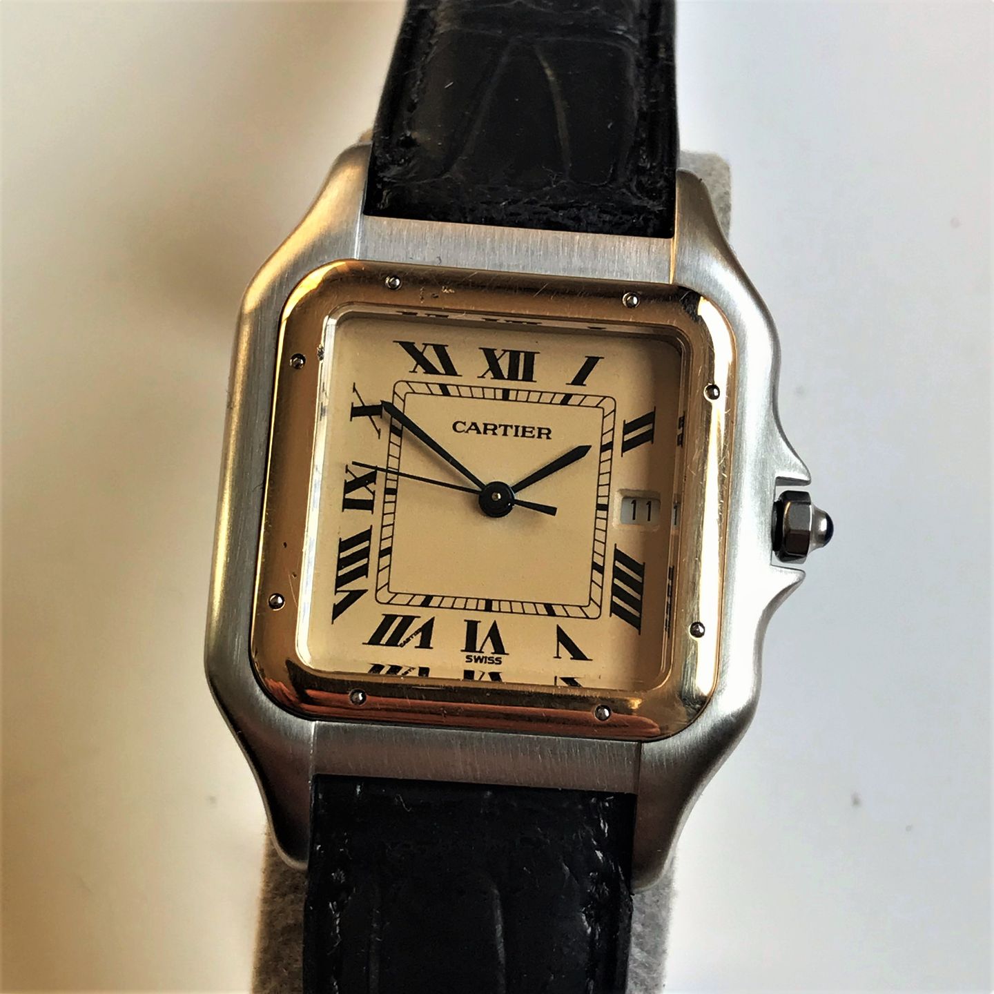 Cartier Panthère 187957 (1991) - Champagne wijzerplaat 29mm Staal (1/7)