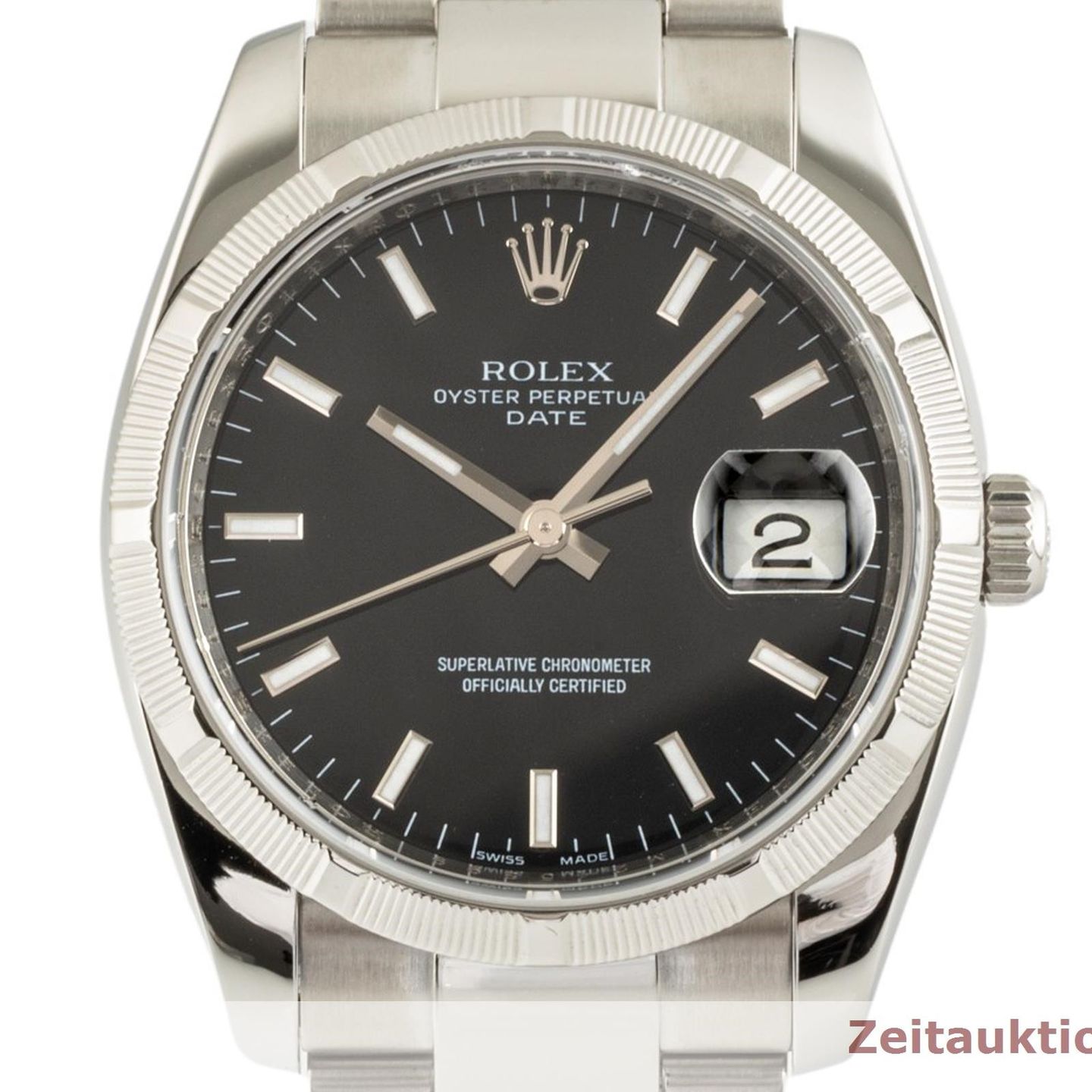 Rolex Oyster Perpetual Date 115210 (2007) - 34mm Staal (8/8)