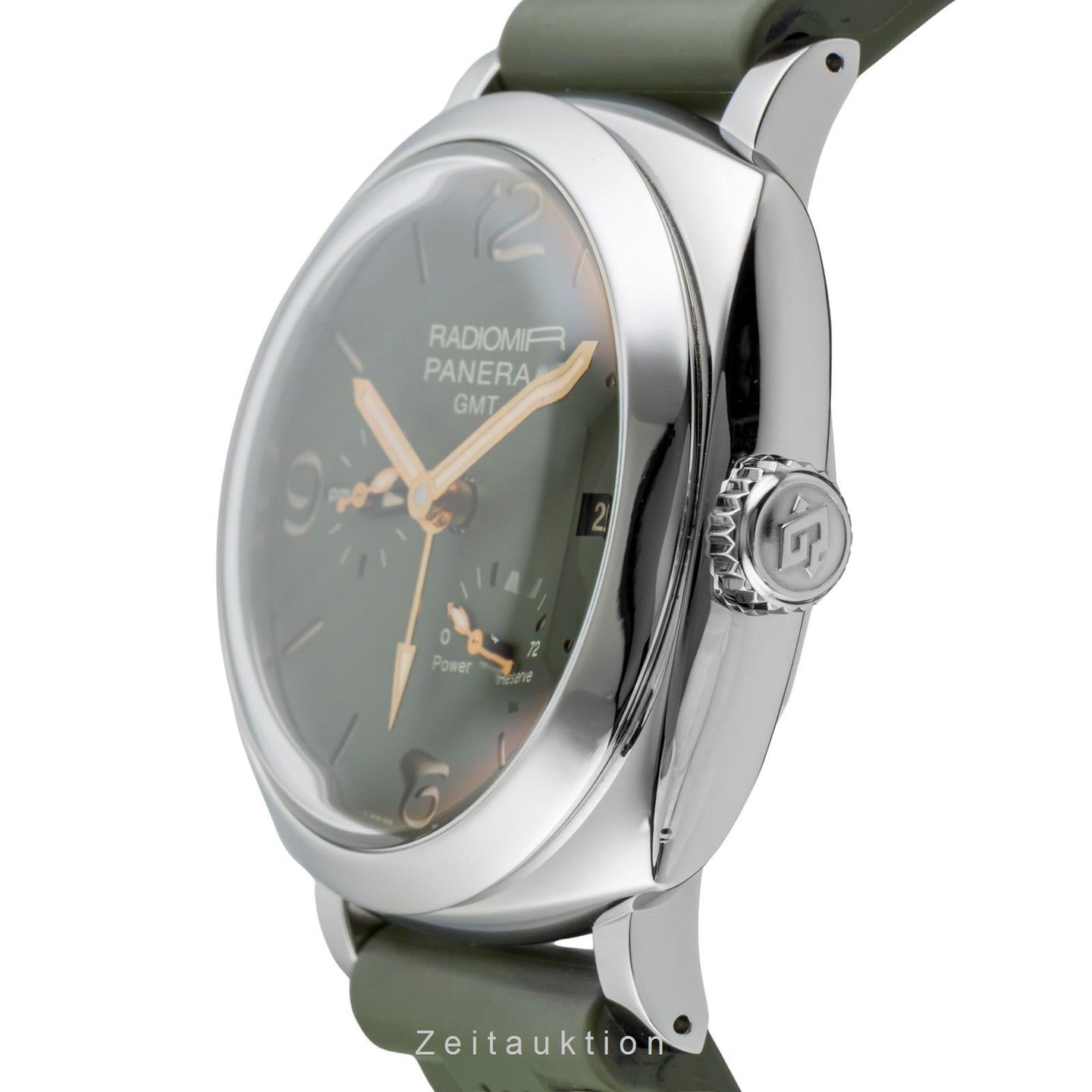 Panerai Radiomir GMT PAM00999 (Onbekend (willekeurig serienummer)) - Groen wijzerplaat 45mm Staal (5/8)