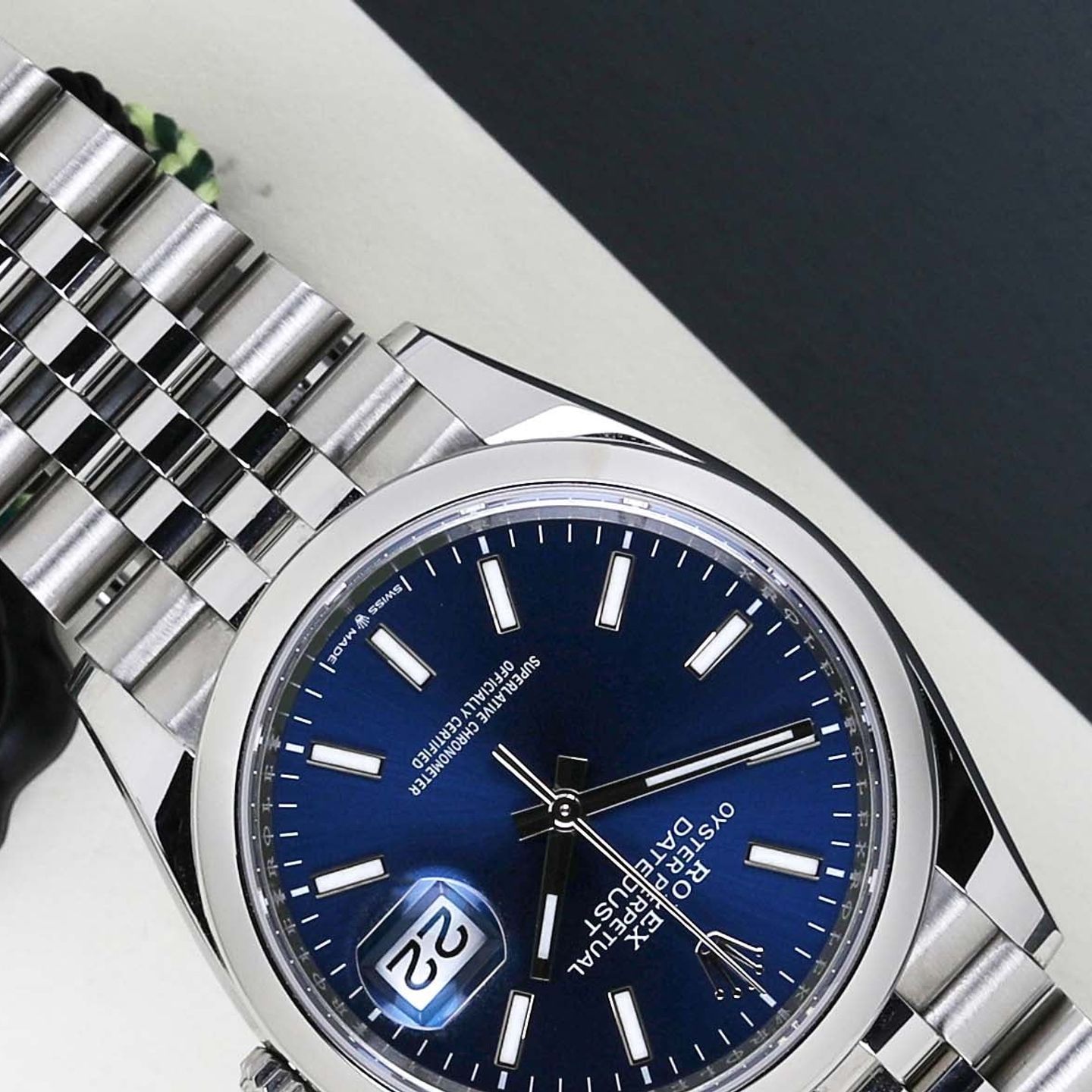 Rolex Datejust 36 126200 (2024) - Blue dial 36 mm Steel case (3/8)