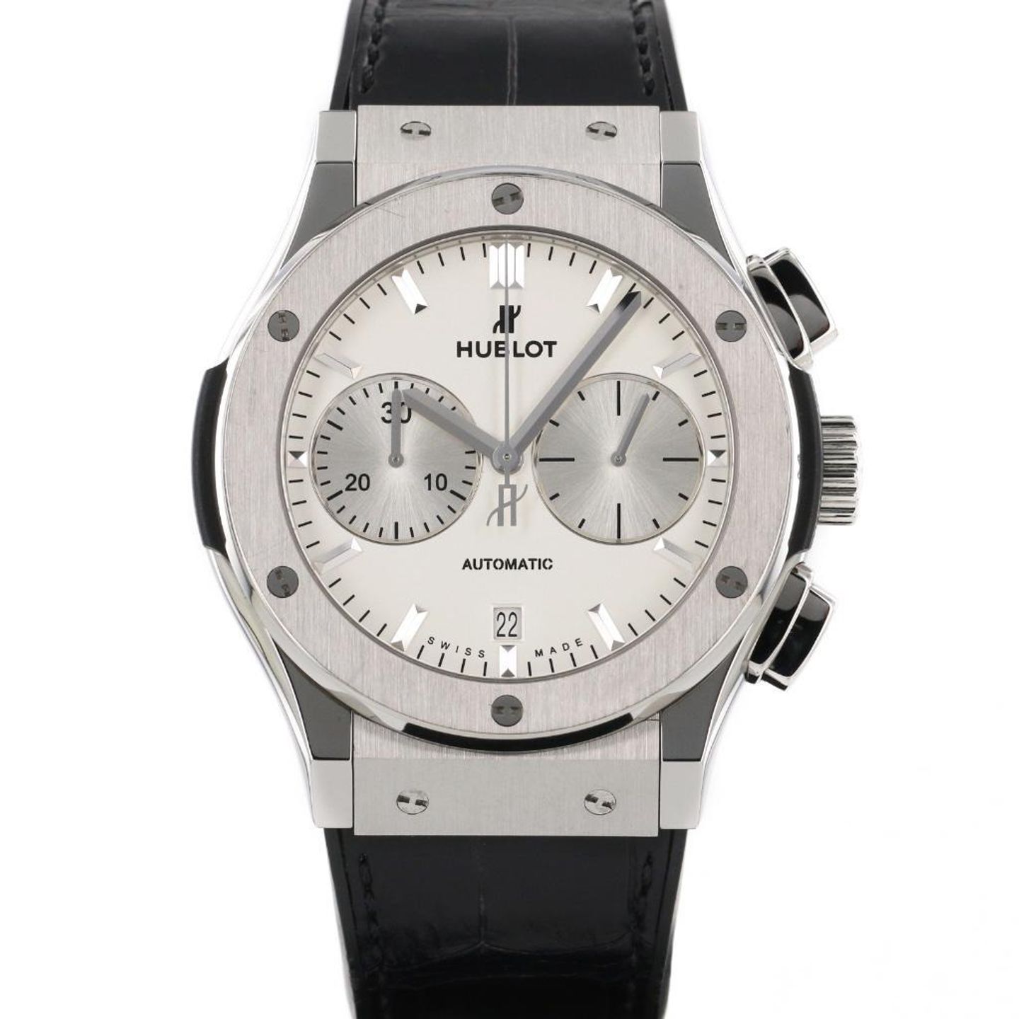 Hublot Classic Fusion 521.NX.2611.LR (2016) - White dial 45 mm Titanium case (1/8)