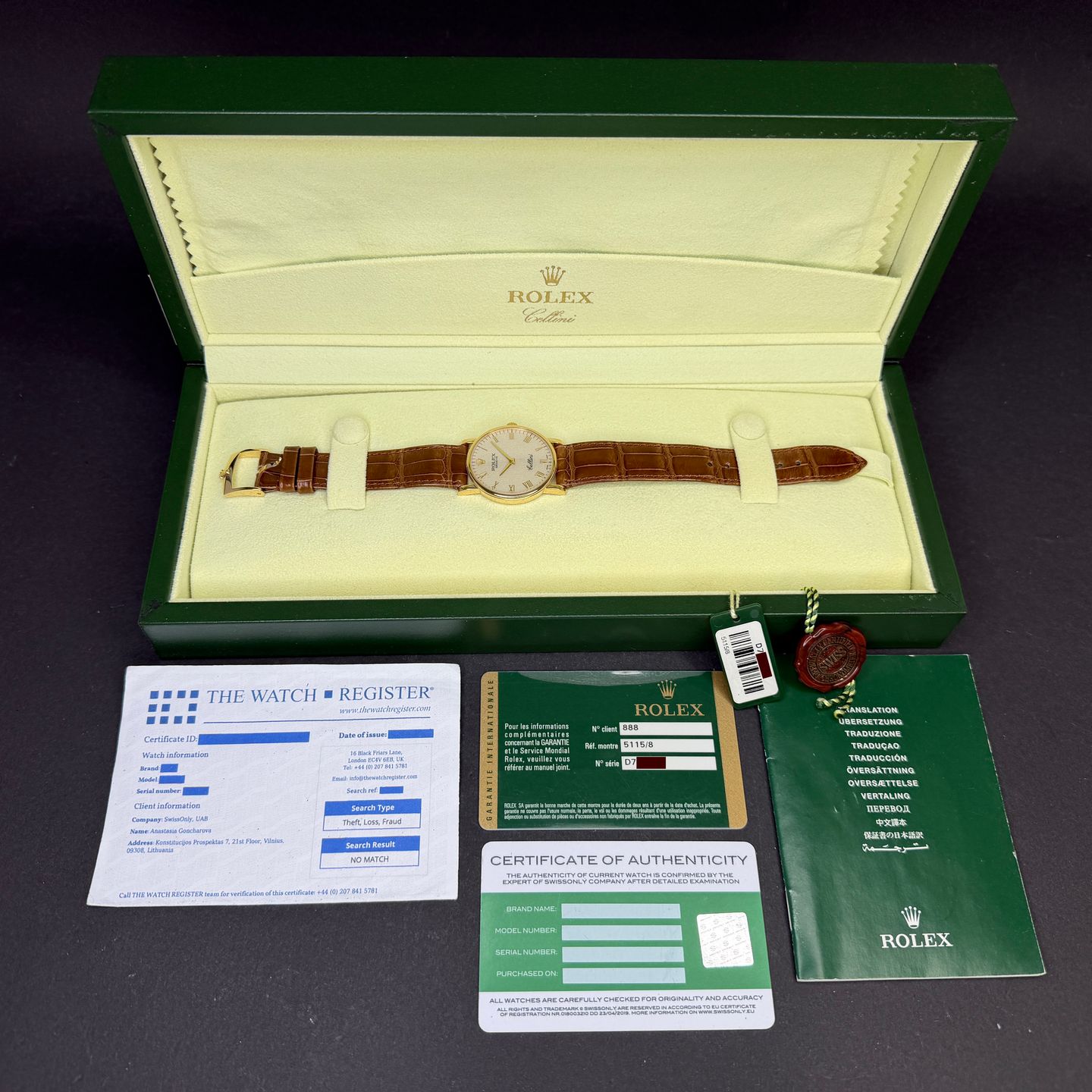 Rolex Cellini Time 5115 (2006) - 32 mm (3/8)