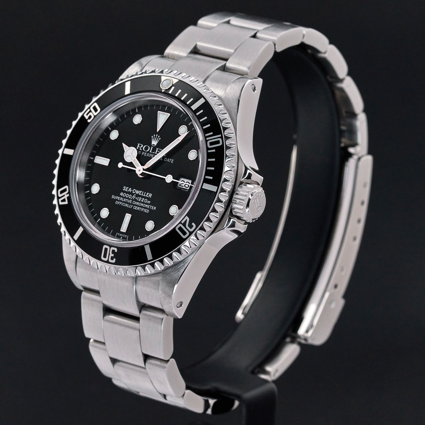 Rolex Sea-Dweller 4000 16600 (1999) - Zwart wijzerplaat 40mm Staal (4/8)