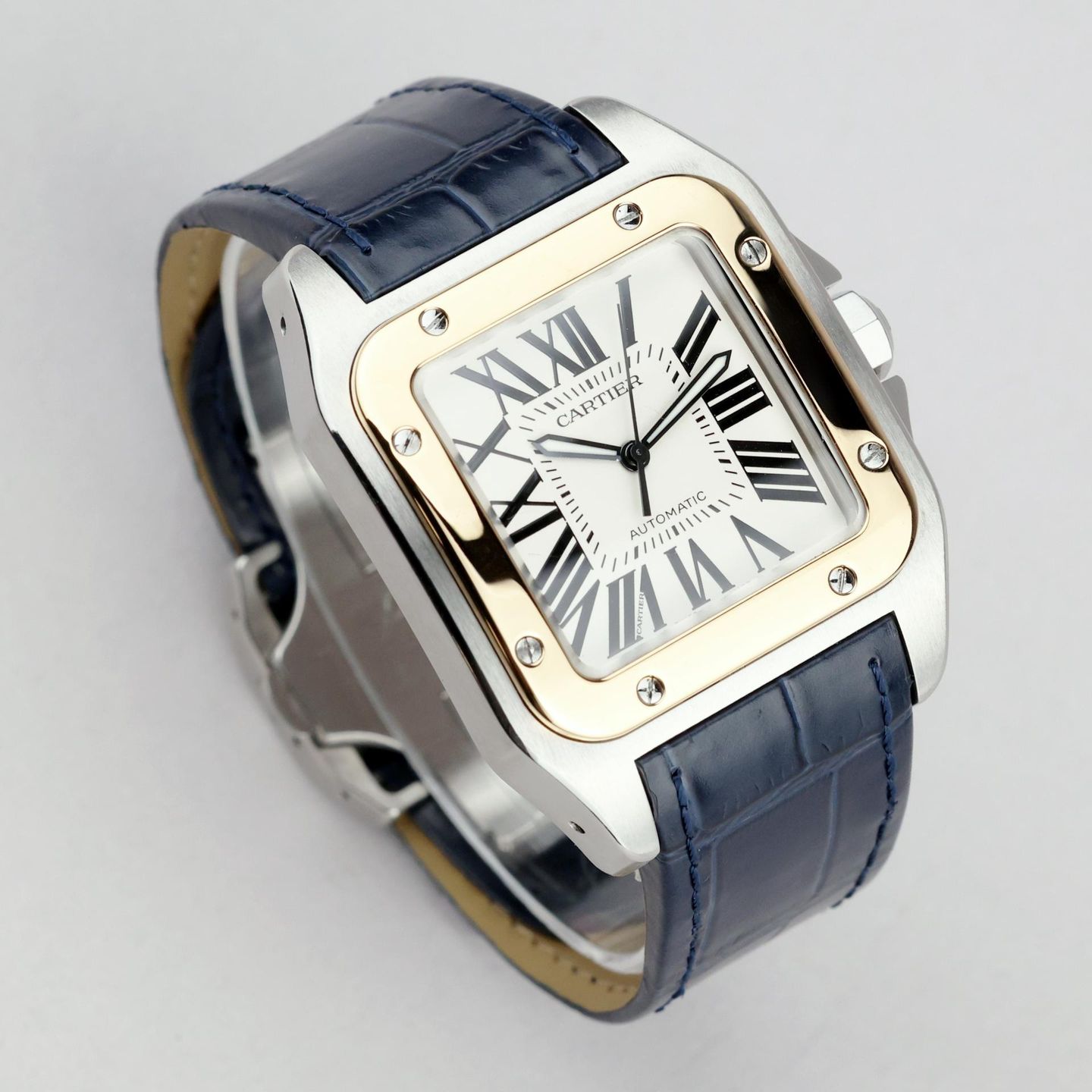 Cartier Santos 100 2656 (Onbekend (willekeurig serienummer)) - 38mm Staal (2/8)
