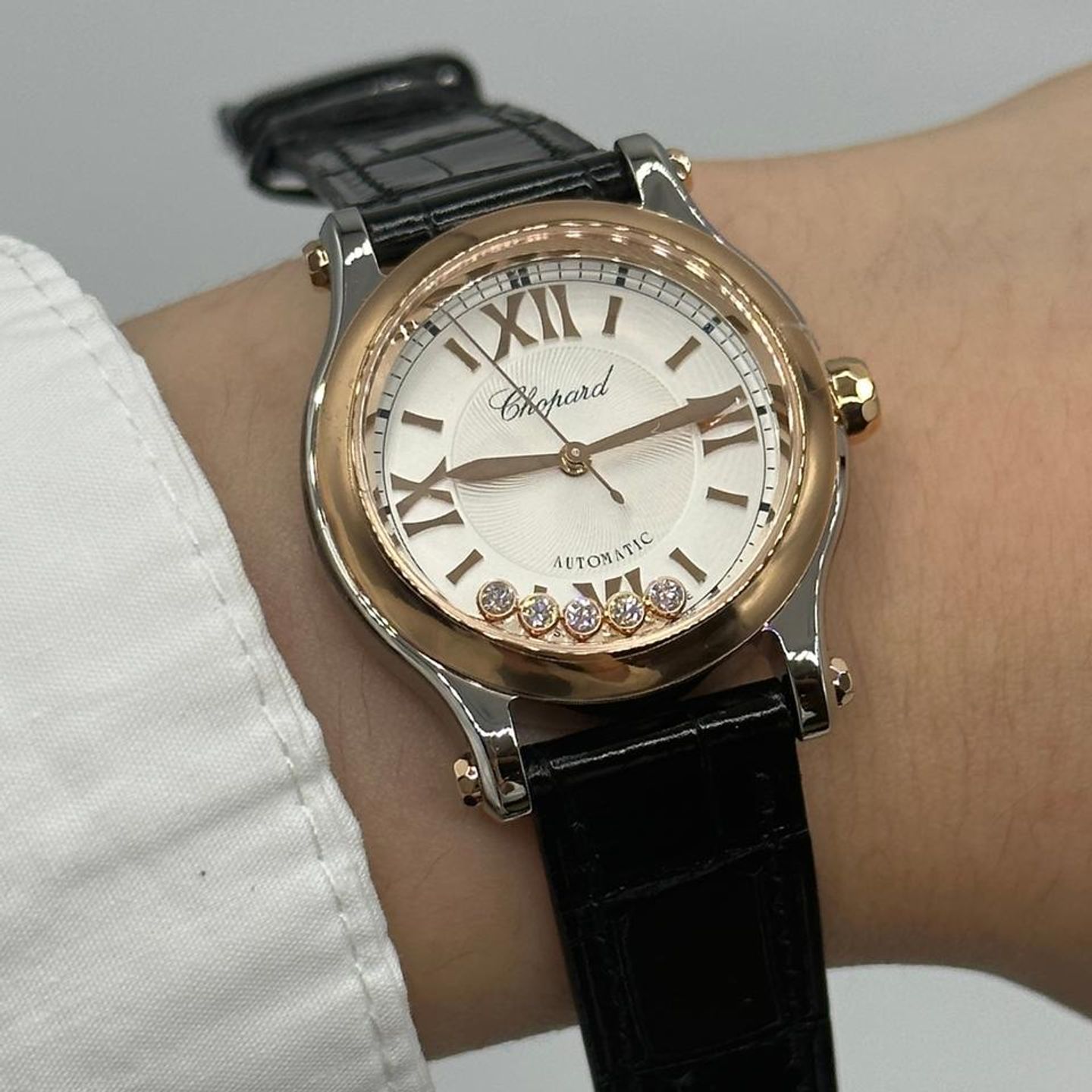 Chopard Happy Sport 278573-6013 (2025) - Silver dial 30 mm Gold/Steel case (1/5)