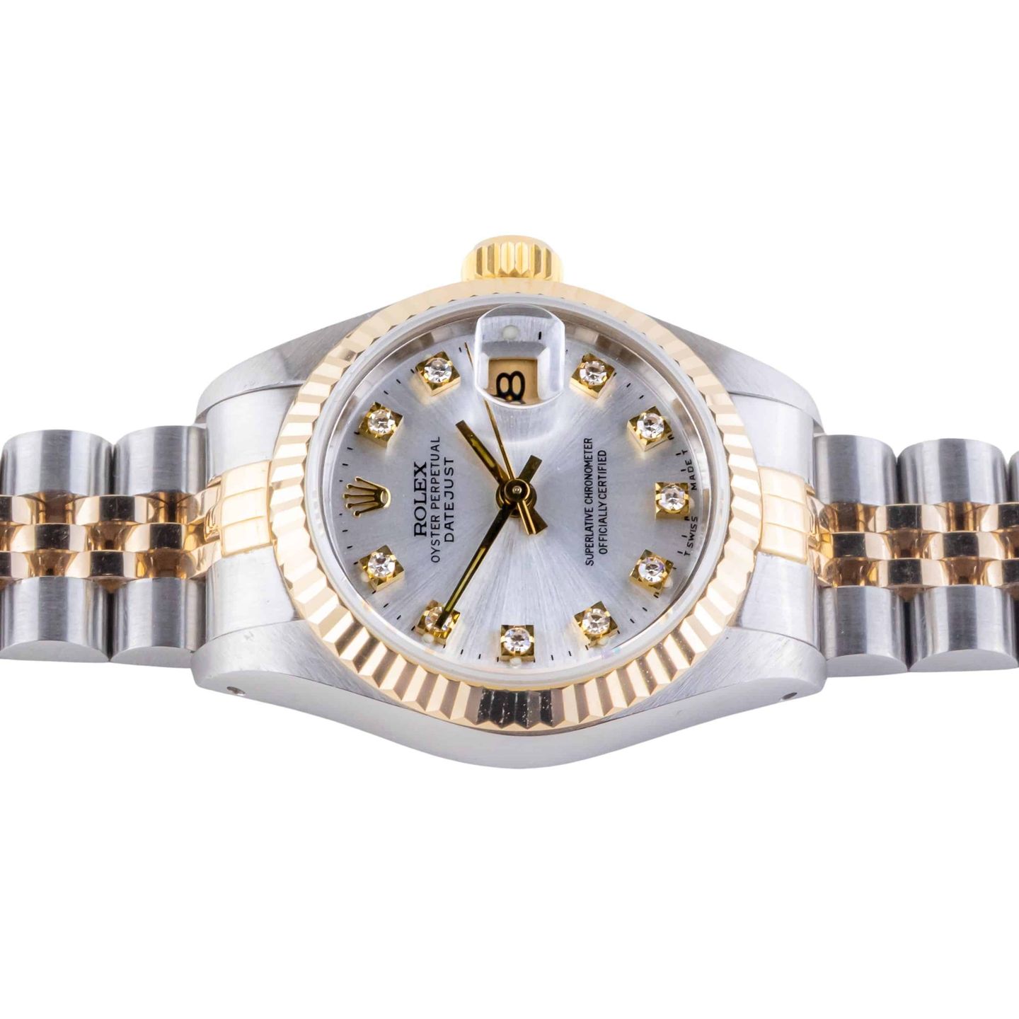 Rolex Lady-Datejust 69173 (1986) - Silver dial 26 mm Gold/Steel case (5/8)