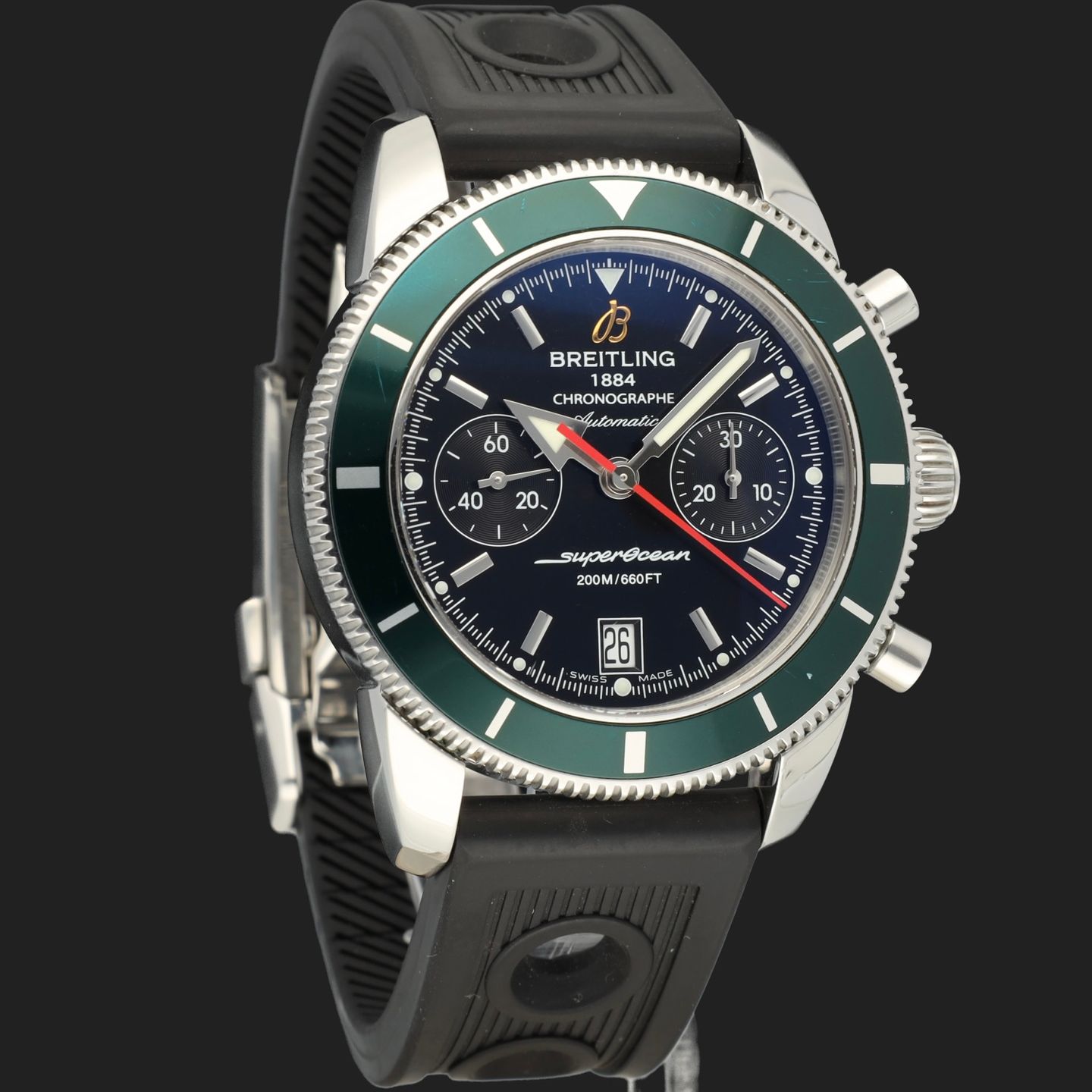 Breitling Superocean Heritage Chronograph A2337036/BB81 (2015) - Zwart wijzerplaat 44mm Staal (4/8)