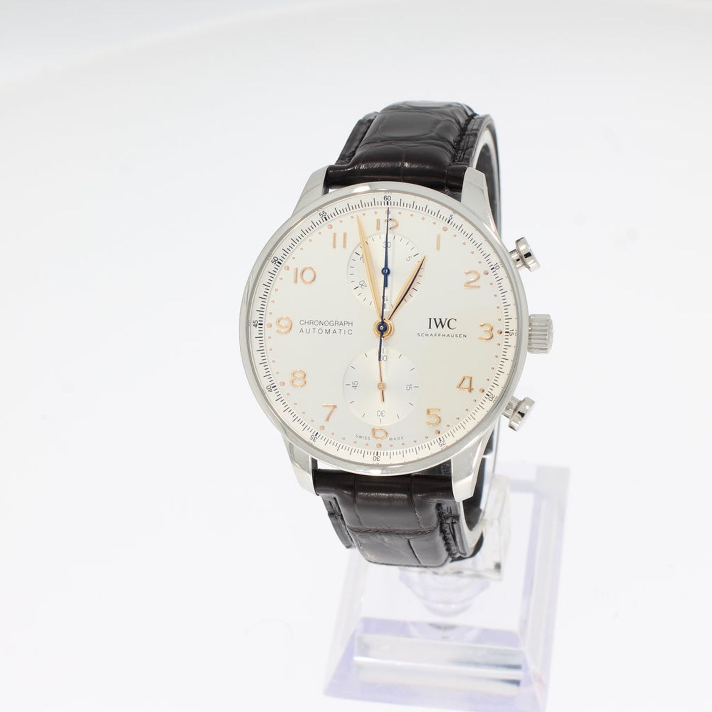 IWC Portuguese Chronograph IW371604 (2025) - Silver dial 41 mm Steel case (1/4)