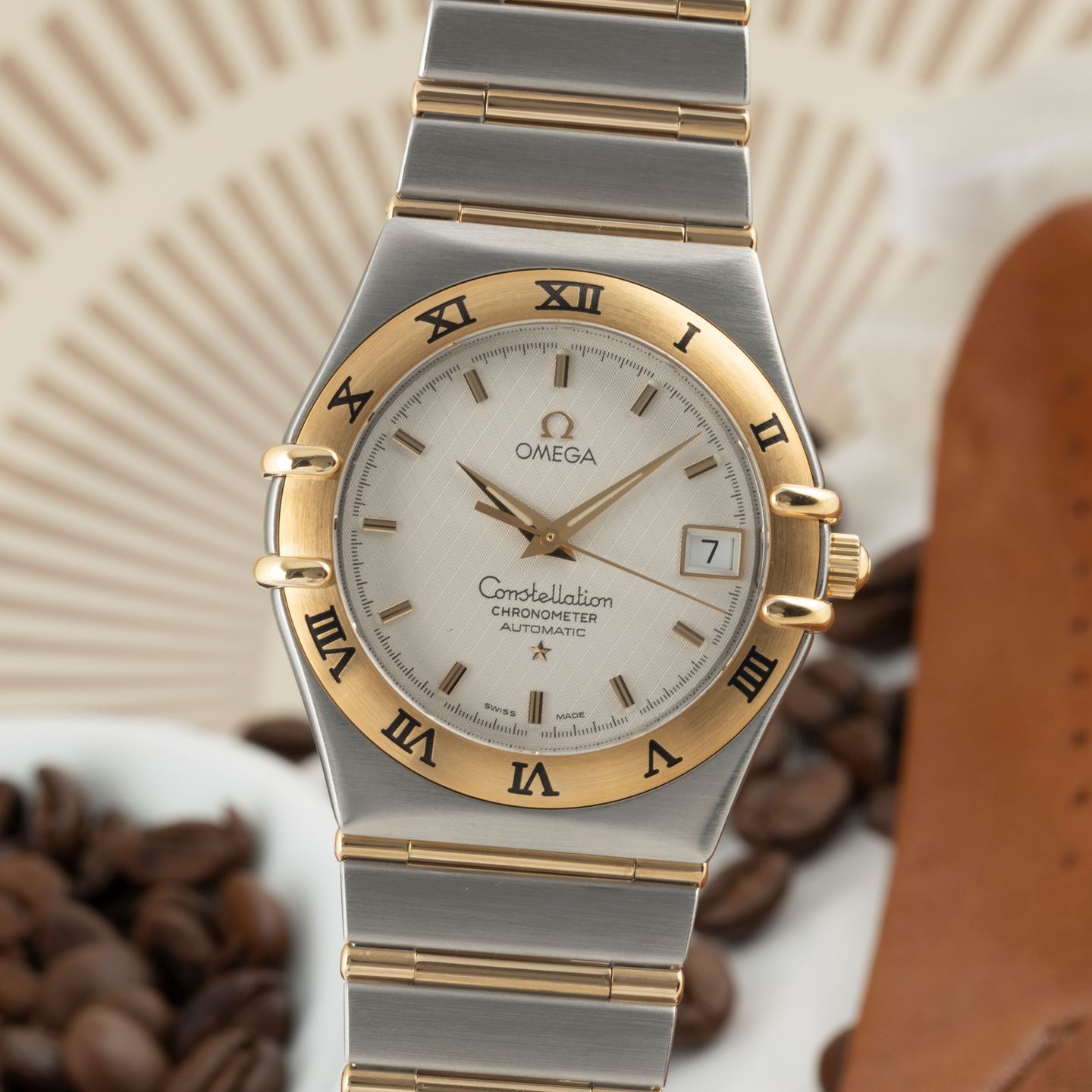 Omega Constellation 1202.30.00 (2006) - Silver dial 36 mm Gold/Steel case (3/8)