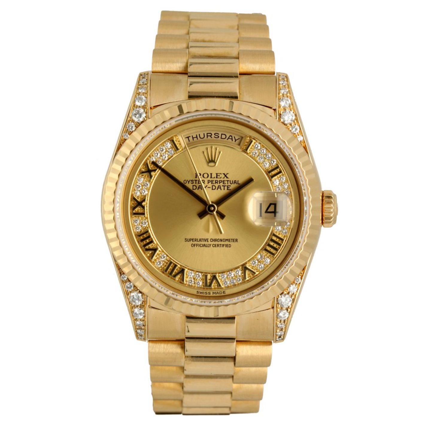 Rolex Day-Date 36 18338 (1995) - Gold dial 36 mm Yellow Gold case (2/6)