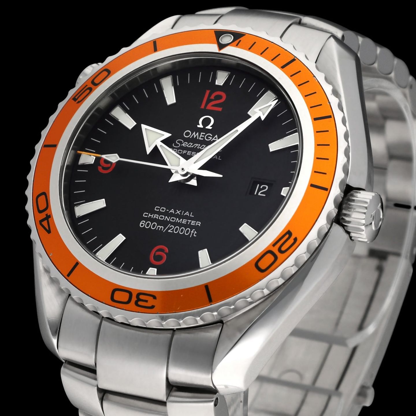 Omega Seamaster Planet Ocean 2208.50.00 (2007) - Black dial 46 mm Steel case (6/8)
