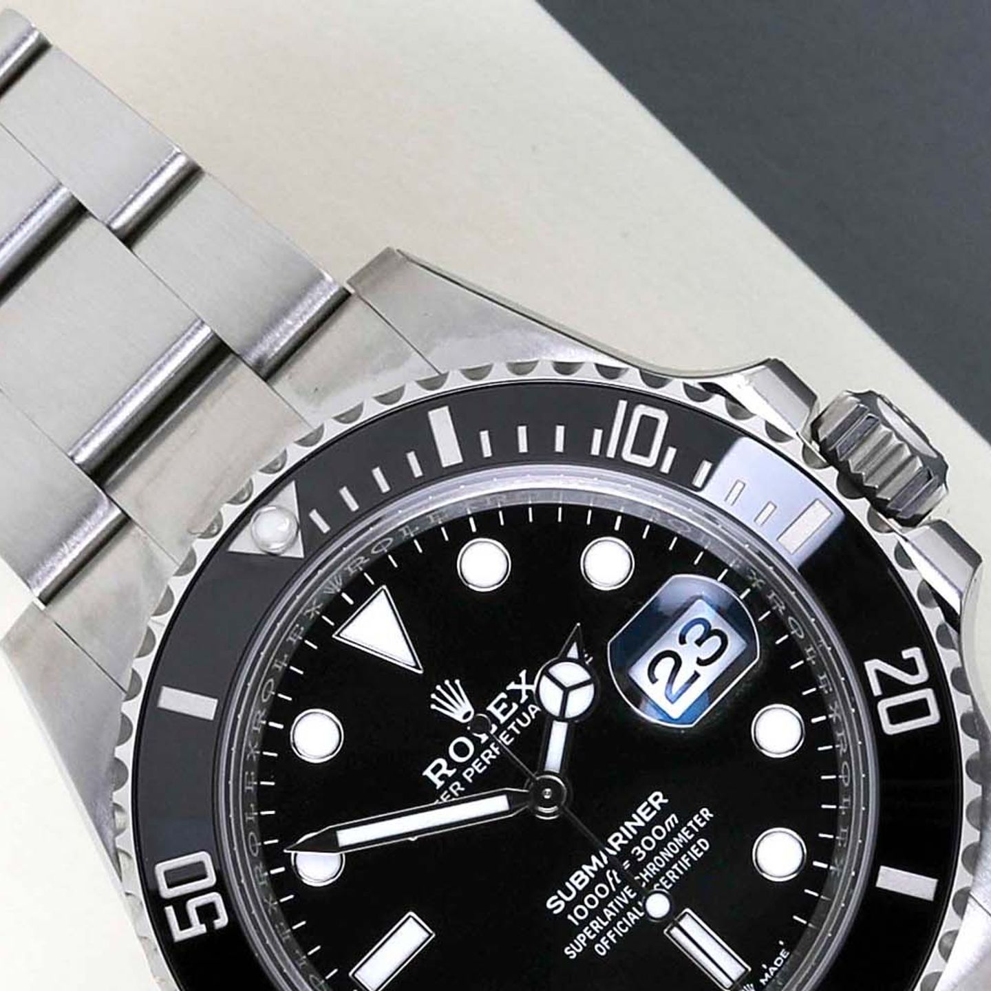 Rolex Submariner Date 126610LN (2024) - Zwart wijzerplaat 41mm Staal (3/8)