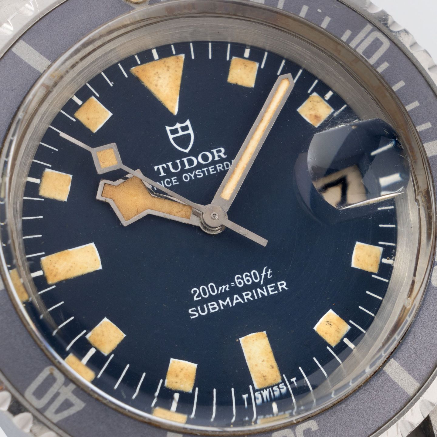 Tudor Submariner 9411/0 (1976) - Zwart wijzerplaat 40mm Staal (3/8)