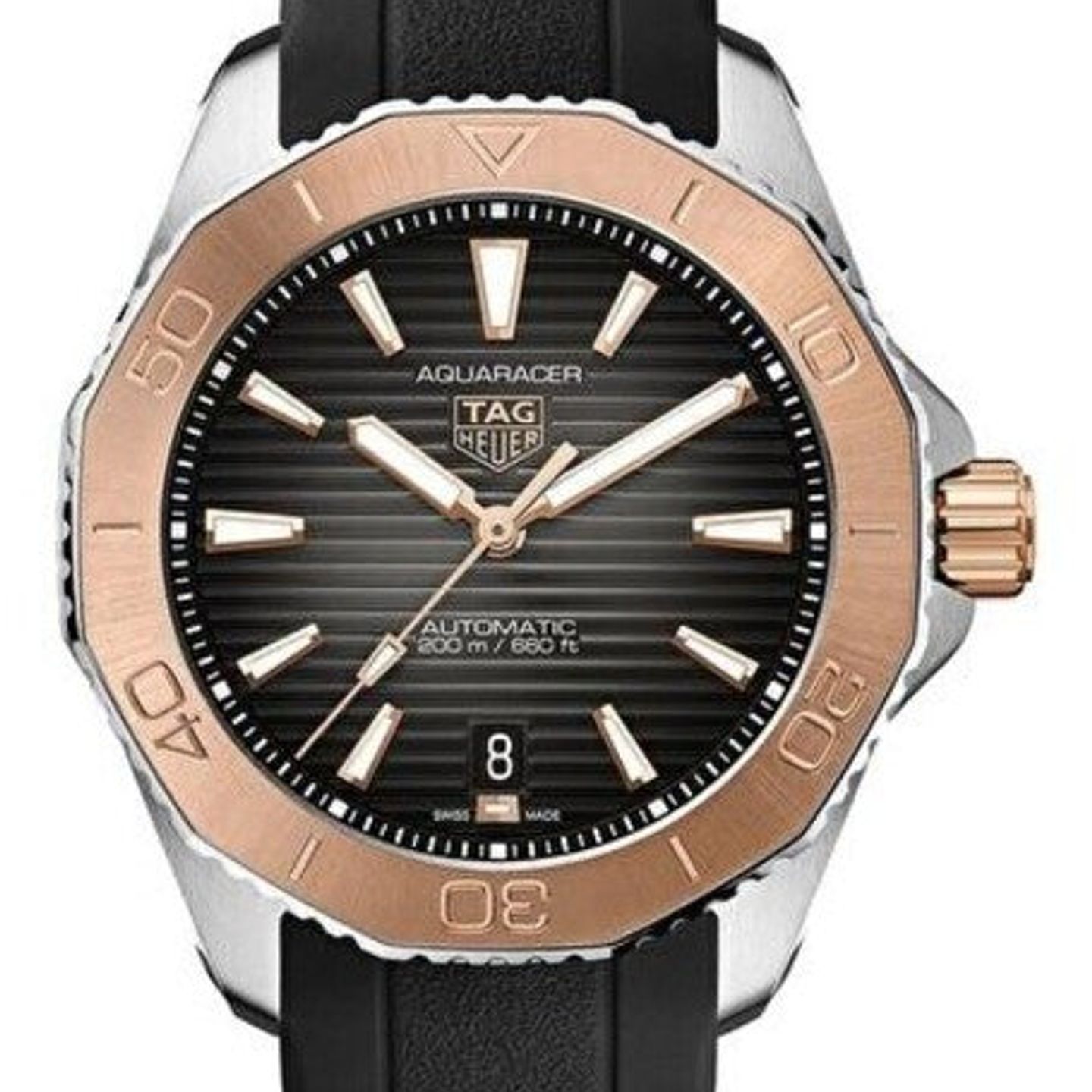 TAG Heuer Aquaracer WBP2151.FT6199 (2025) - Black dial 40 mm Gold/Steel case (1/1)