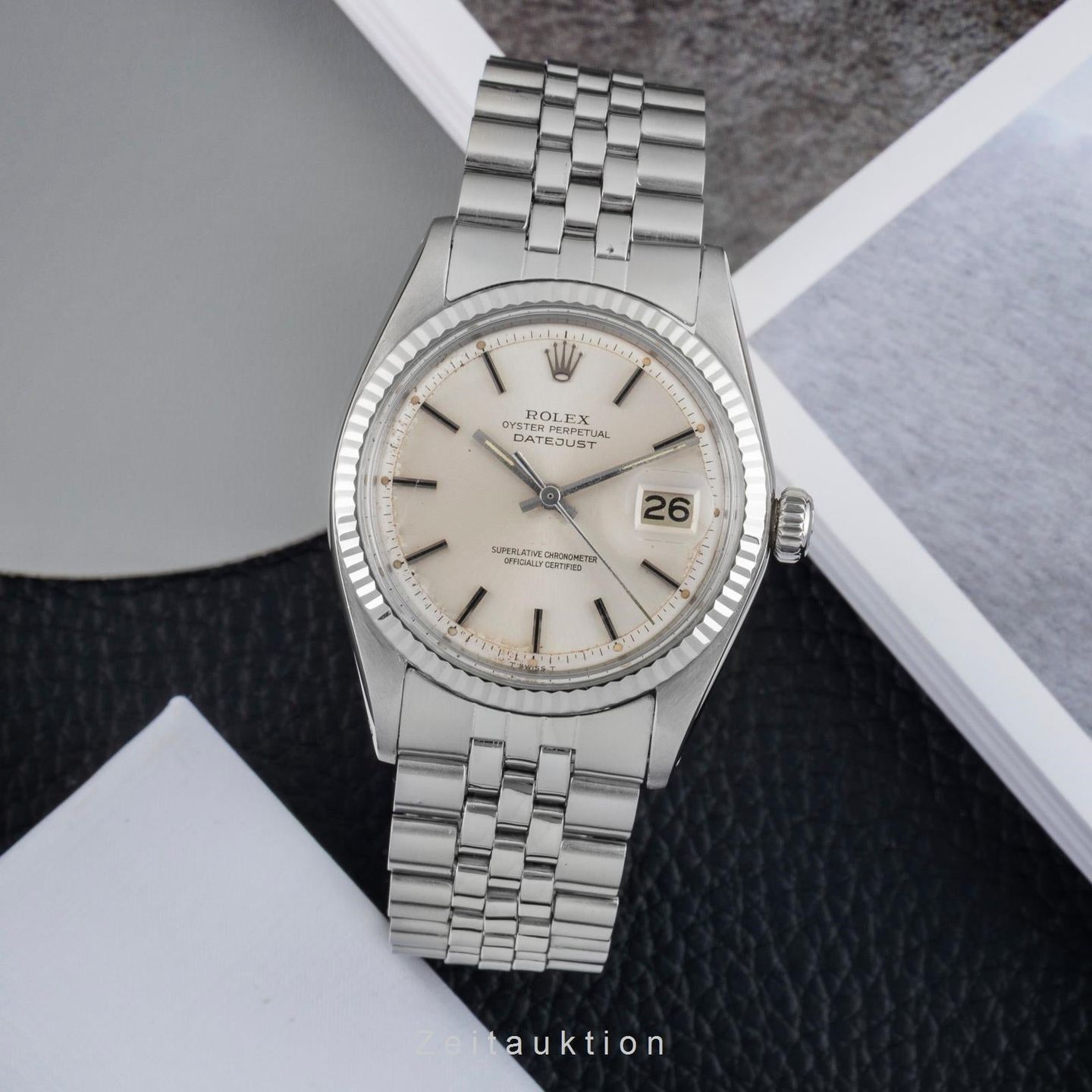 Rolex Datejust 1601 (1972) - Silver dial 36 mm Steel case (3/8)