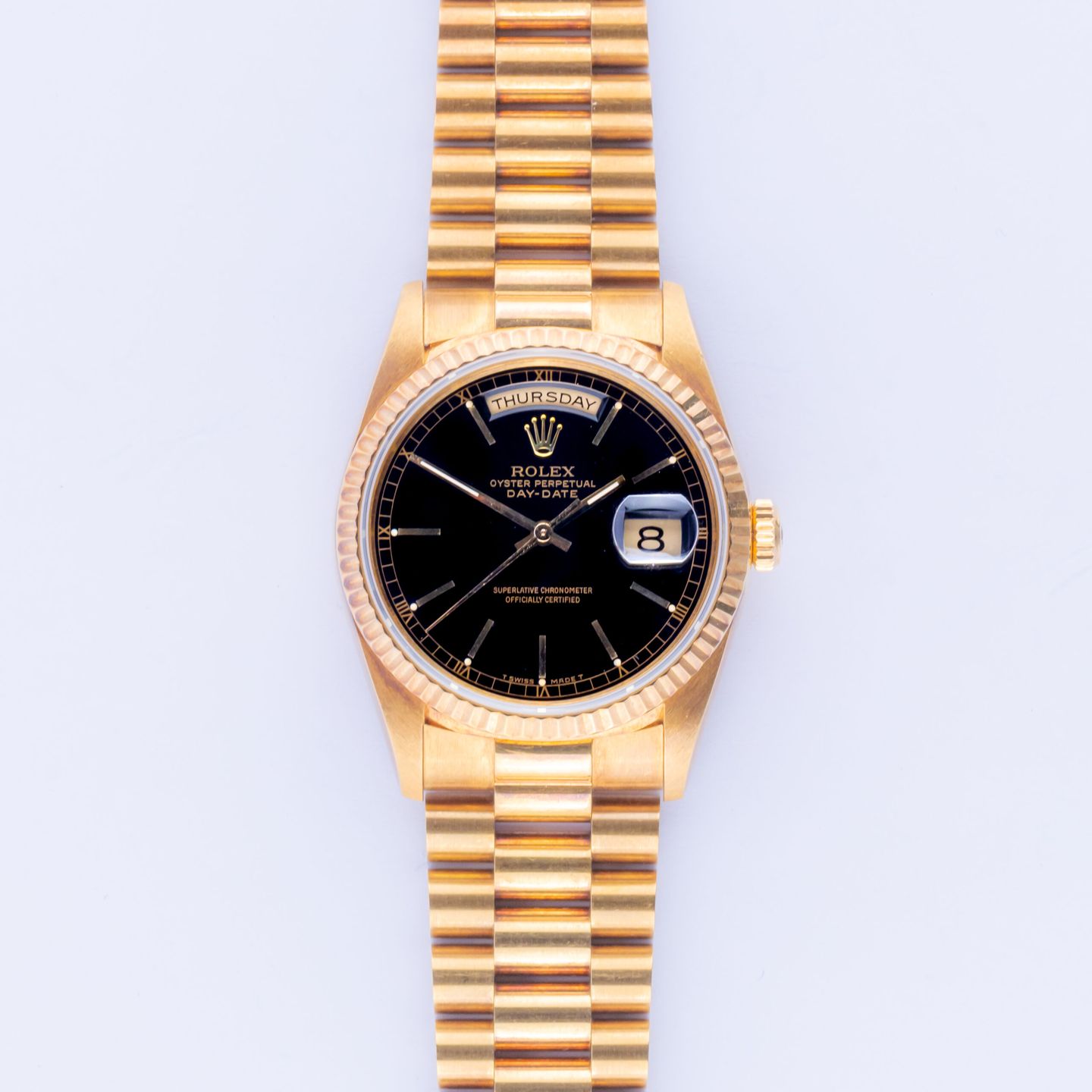 Rolex Day-Date 36 18238 (1991) - 36 mm Yellow Gold case (3/8)