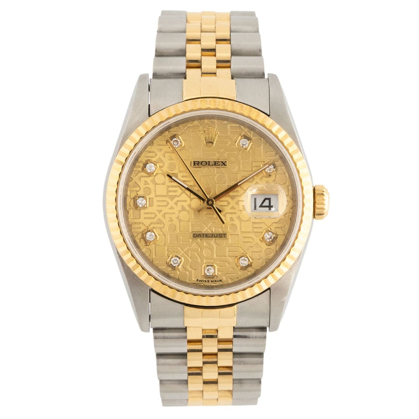 Rolex Datejust 36 16233 (1996) - 36mm Goud/Staal (1/6)
