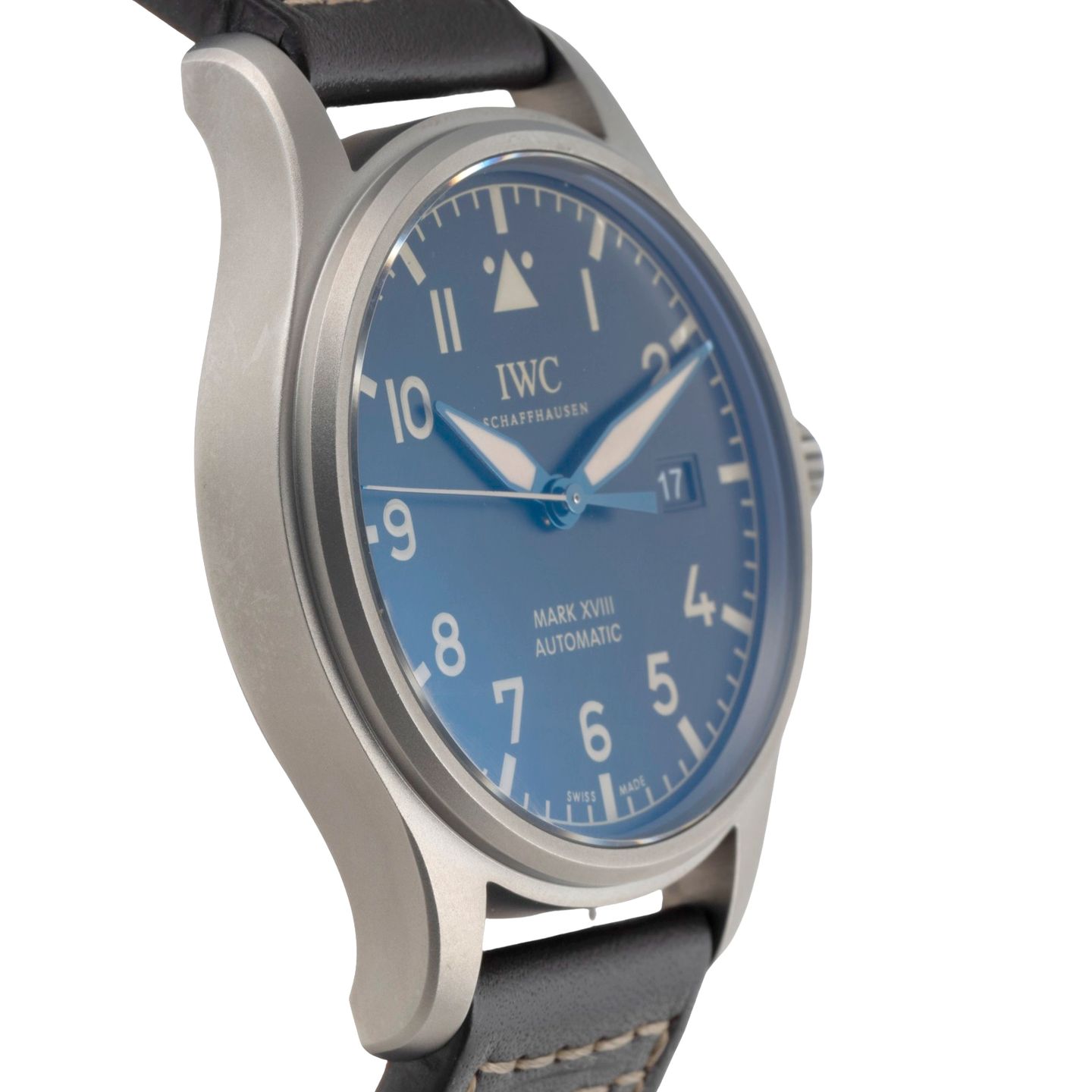 IWC Pilot Mark IW327006 (Onbekend (willekeurig serienummer)) - Zwart wijzerplaat 40mm Titanium (7/8)