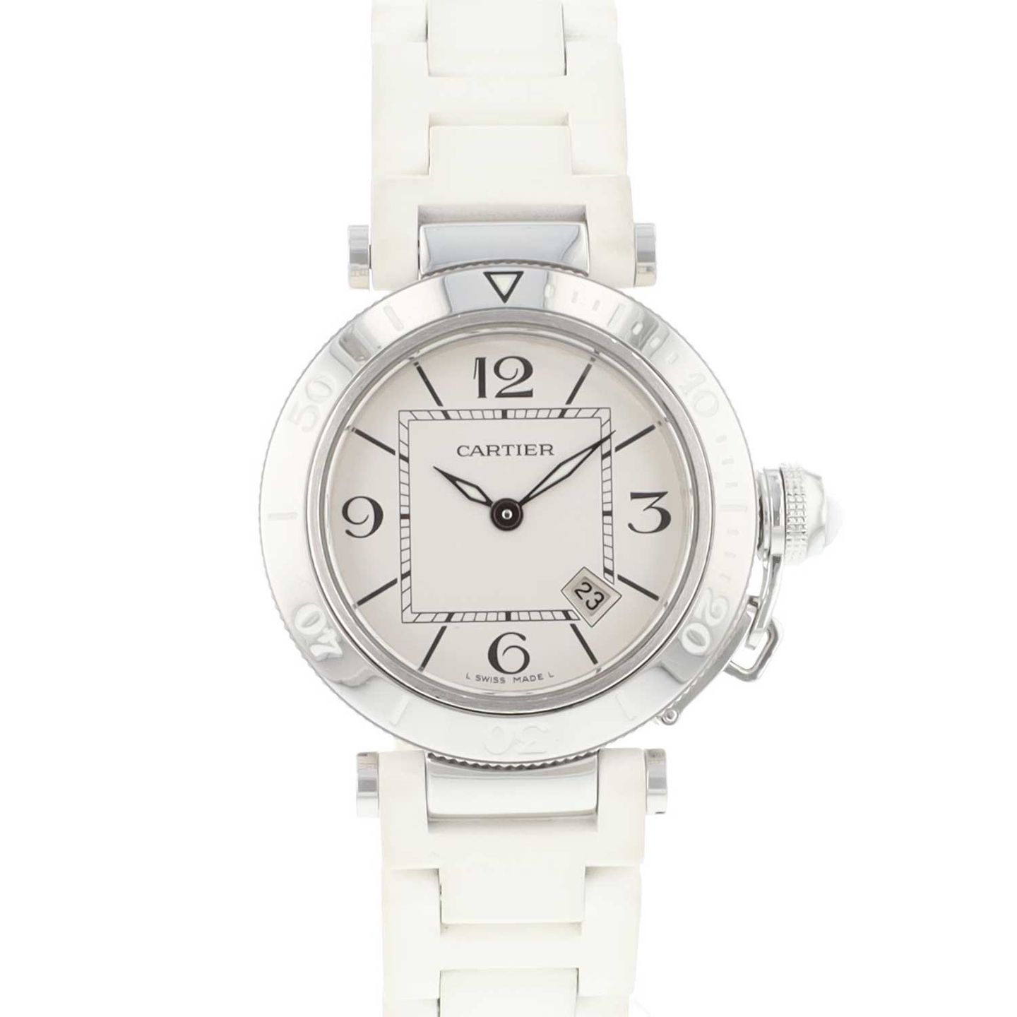 Cartier Pasha Seatimer 3025 (Onbekend (willekeurig serienummer)) - 33mm Staal (1/3)