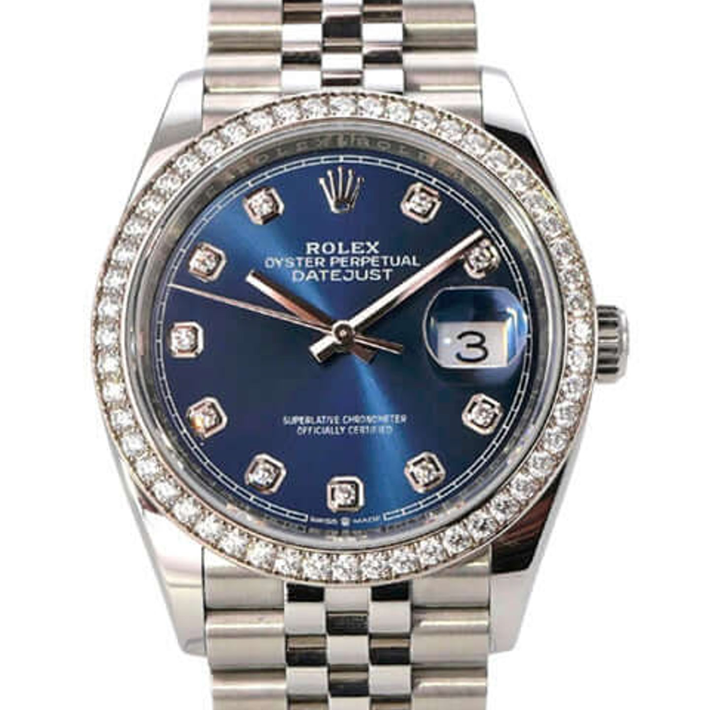 Rolex Datejust 36 126284RBR (2022) - Blue dial 36 mm Steel case (1/8)