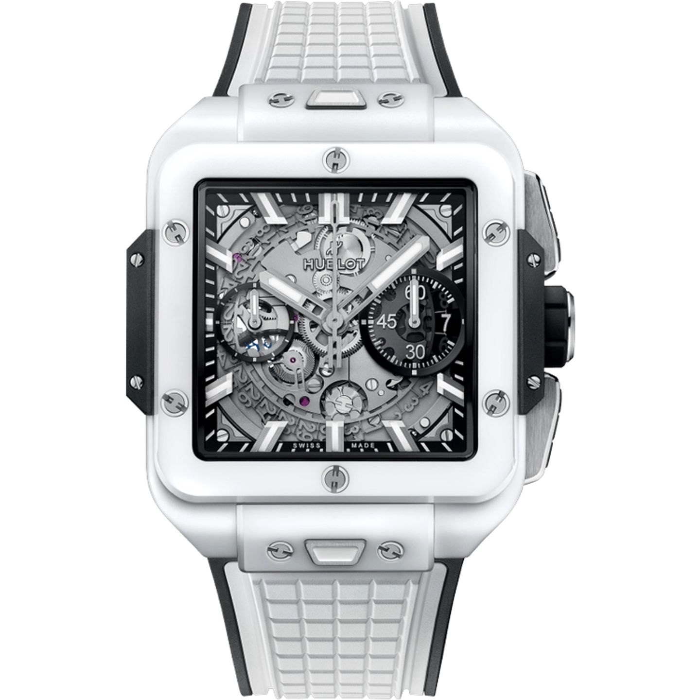 Hublot Square Bang 821.HX.0170.RX (2025) - Transparent dial 42 mm Ceramic case (1/1)
