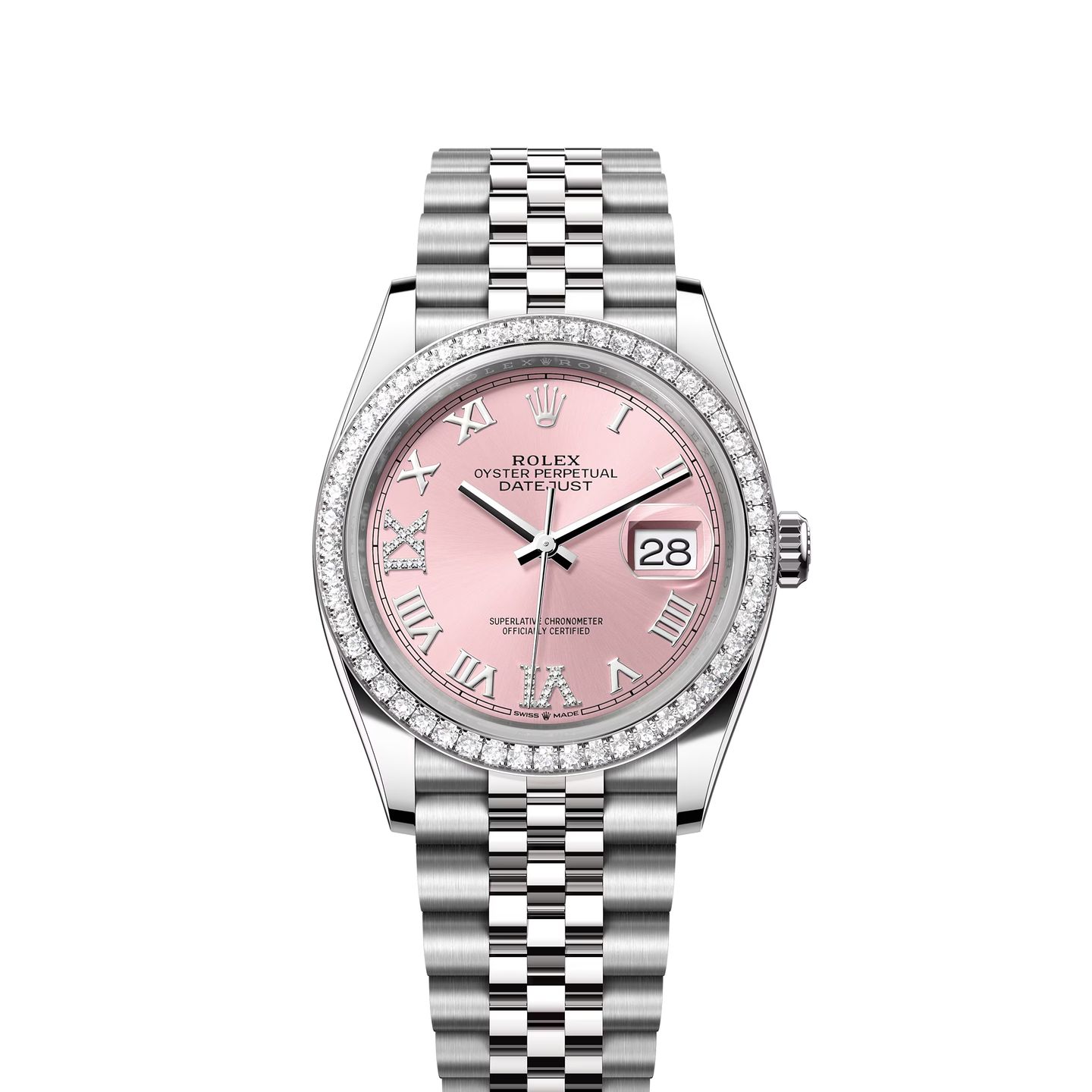 Rolex Datejust 36 126284RBR (2024) - Pink dial 36 mm Steel case (1/1)