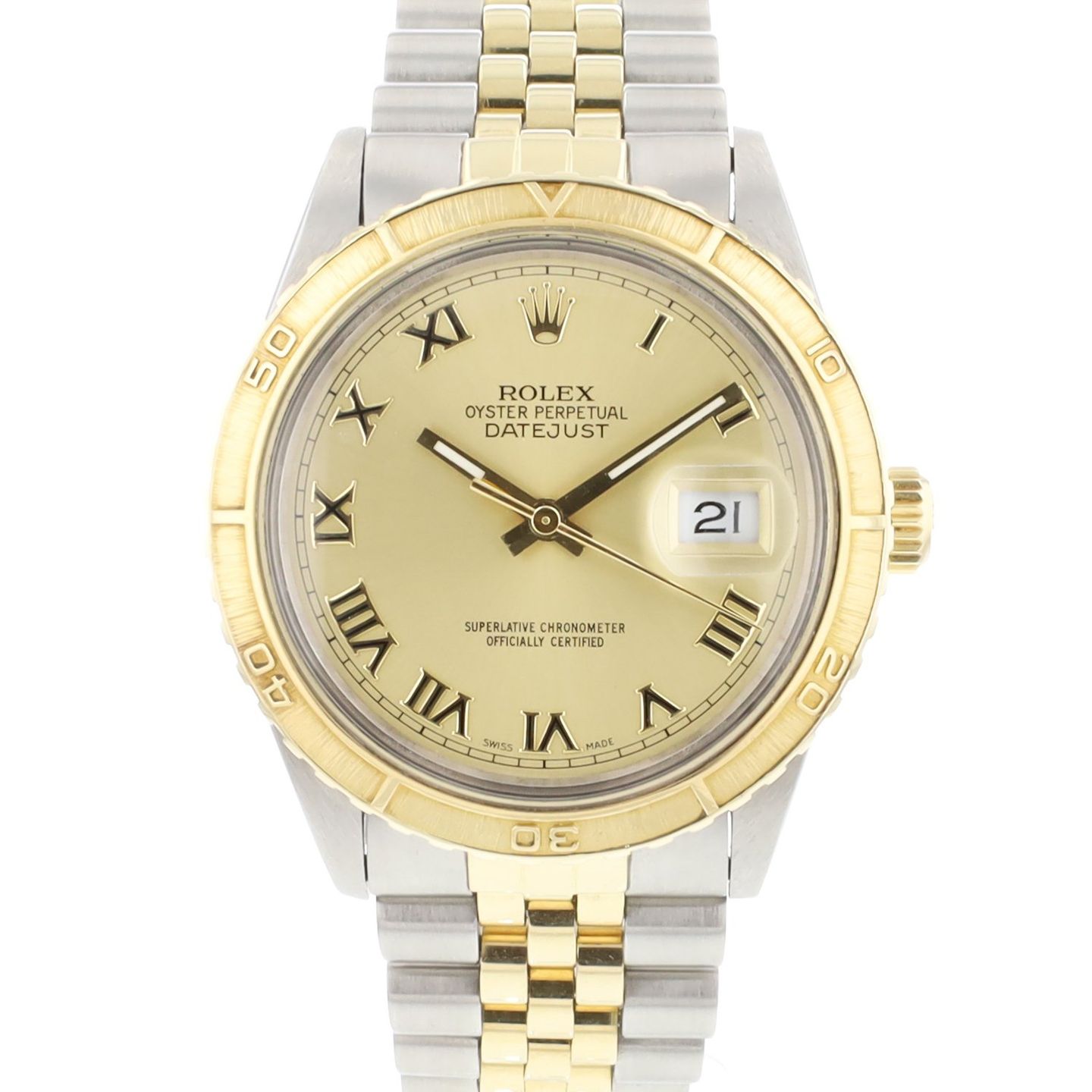 Rolex Datejust Turn-O-Graph 16253 (1979) - 36mm Goud/Staal (1/5)