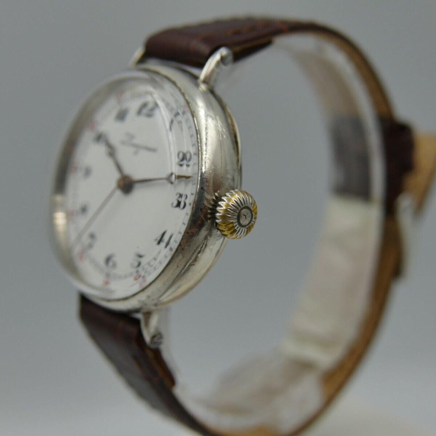 Longines Vintage Unknown (Onbekend (willekeurig serienummer)) - Onbekend wijzerplaat 34mm Zilver (11/16)