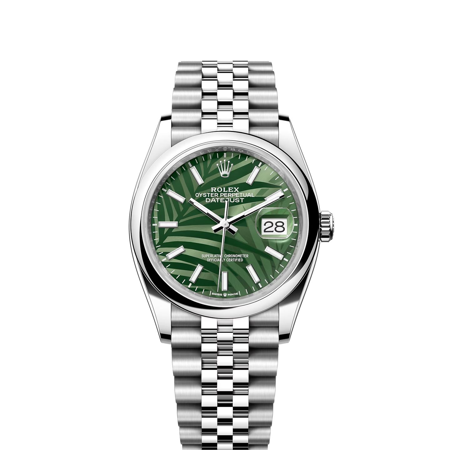 Rolex Datejust 36 126200 (2024) - Groen wijzerplaat 36mm Staal (1/1)