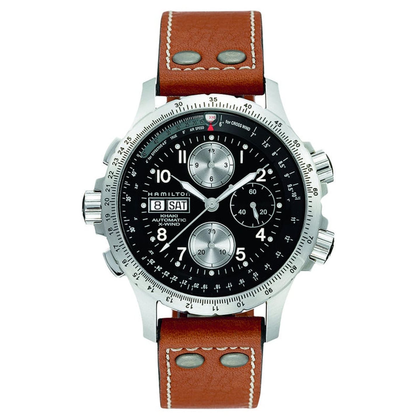 Hamilton Khaki Aviation H77616533 (2026) - Zwart wijzerplaat 44mm Staal (1/4)