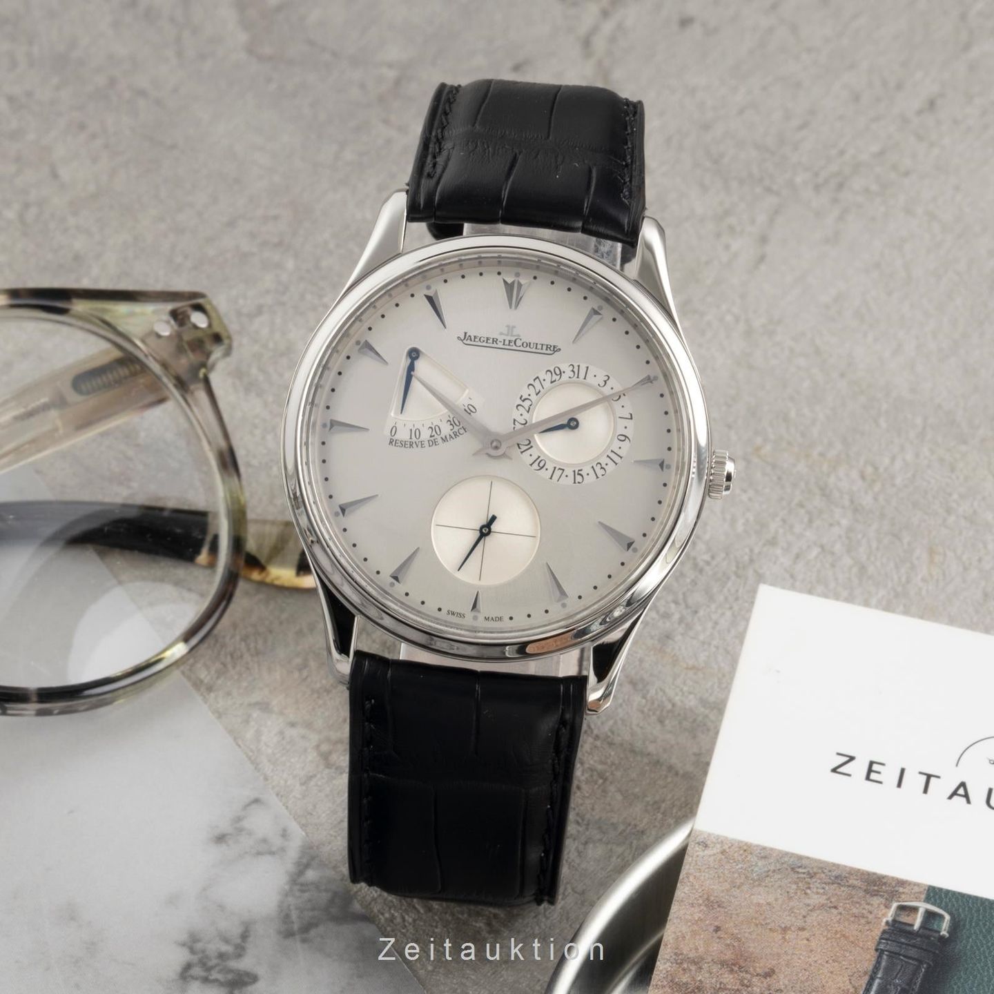 Jaeger-LeCoultre Master Ultra Thin Réserve de Marche Q1378420 (Unknown (random serial)) - Silver dial 39 mm Steel case (3/8)