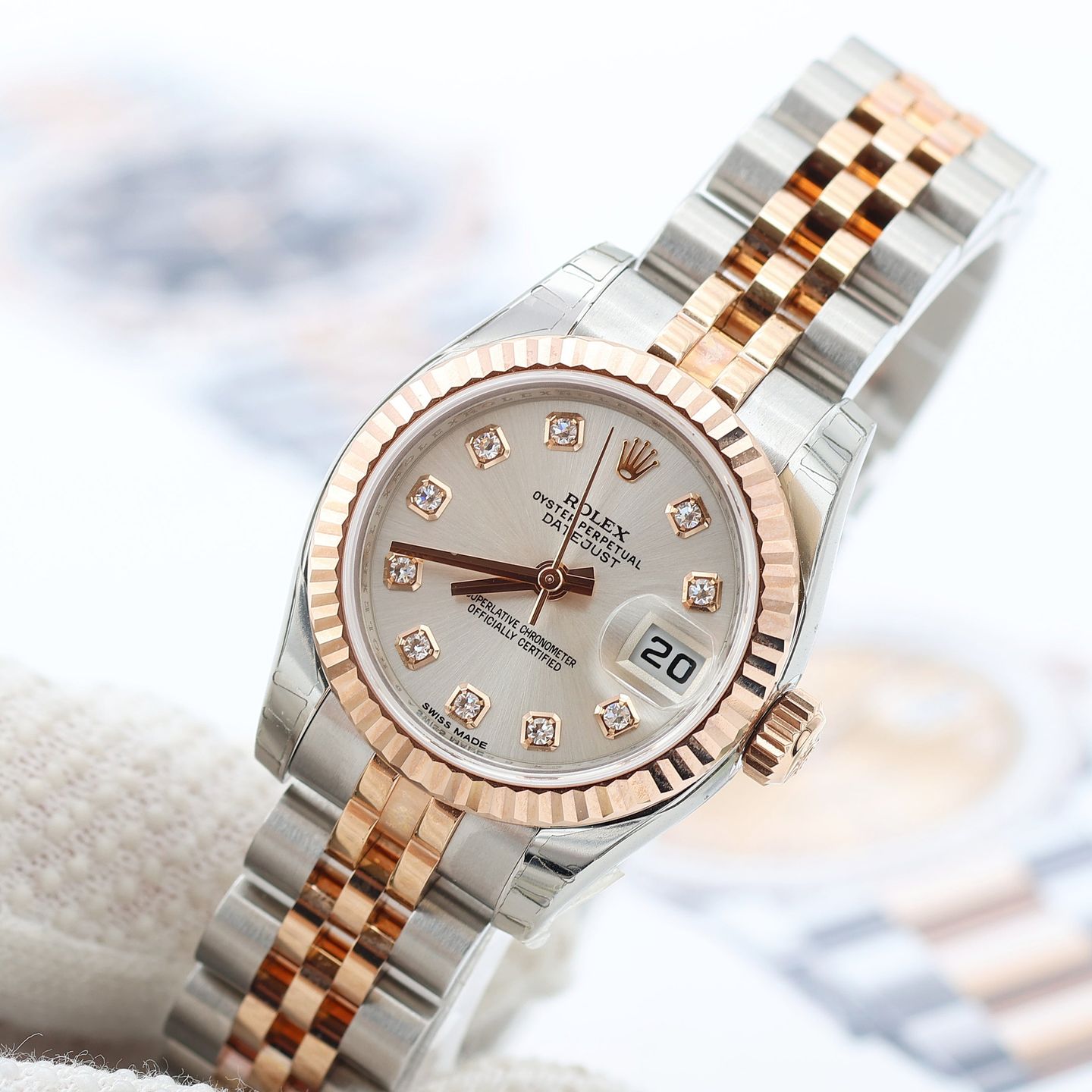 Rolex Lady-Datejust 179174 (2014) - 26 mm Steel case (5/8)