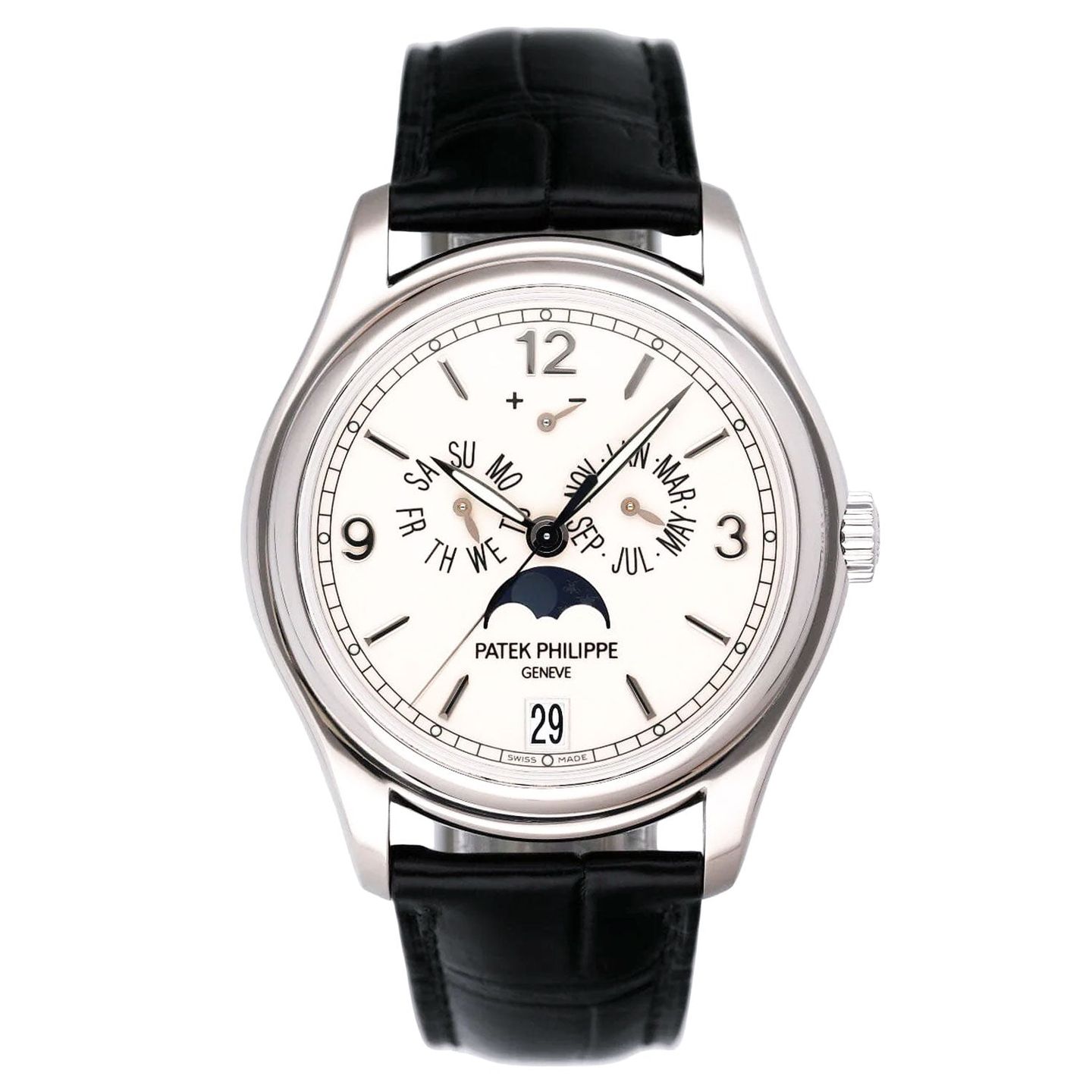 Patek Philippe Annual Calendar 5146G-001 (2011) - Beige wijzerplaat 39mm Witgoud (1/4)