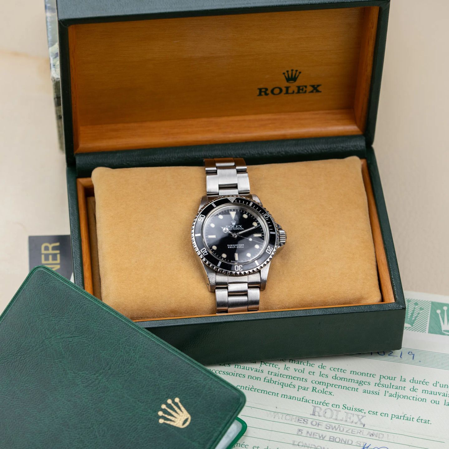 Rolex Submariner No Date 5513 (1988) - Zwart wijzerplaat 40mm Staal (2/8)