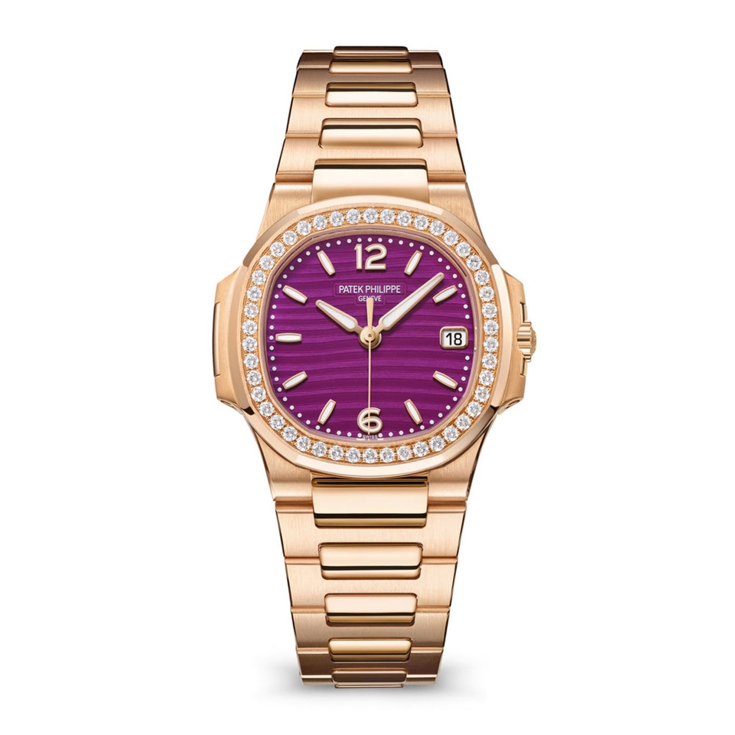 Patek Philippe Nautilus 7010/1R-013 (2025) - Purple dial 33 mm Rose Gold case (1/1)