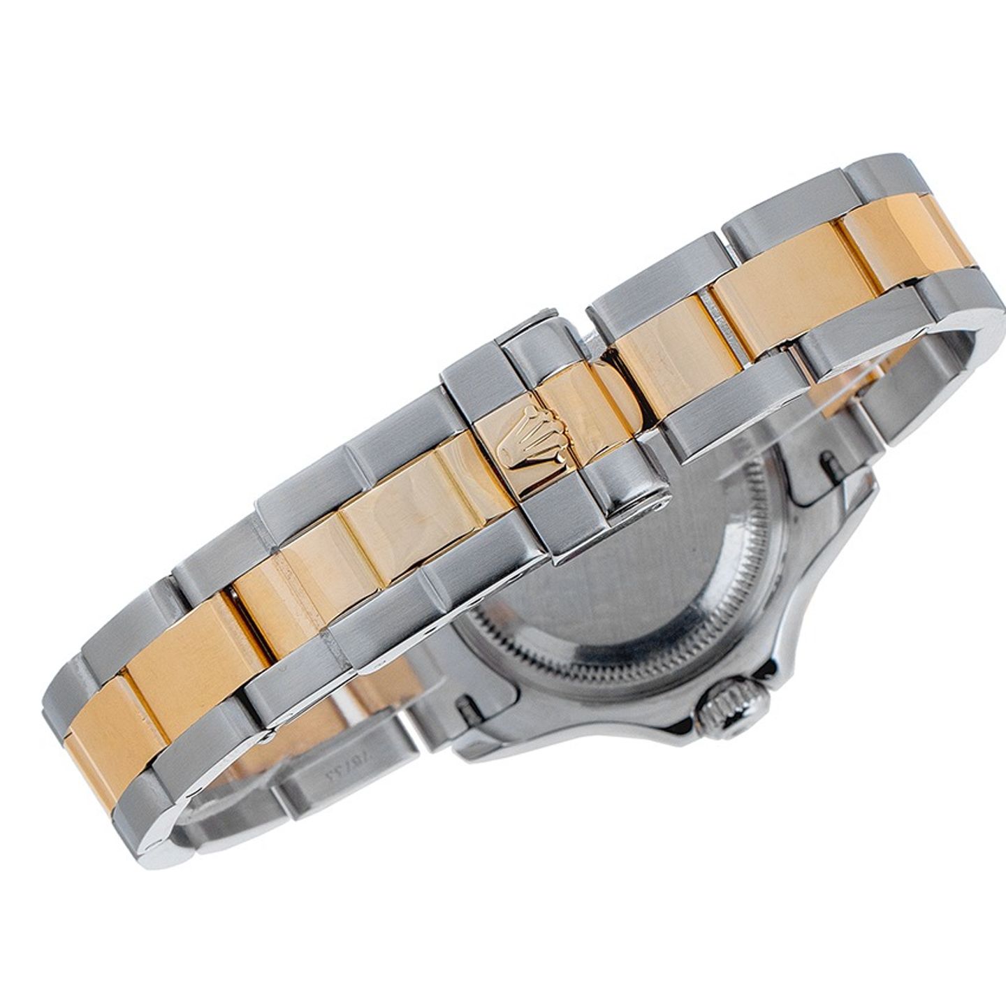 Rolex Yacht-Master 168623 (2000) - Blue dial 35 mm Gold/Steel case (7/8)