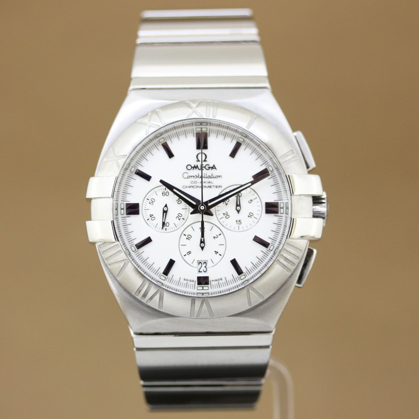 Omega Constellation Double Eagle 1514.20.00 (2004) - White dial 41 mm Steel case (1/8)