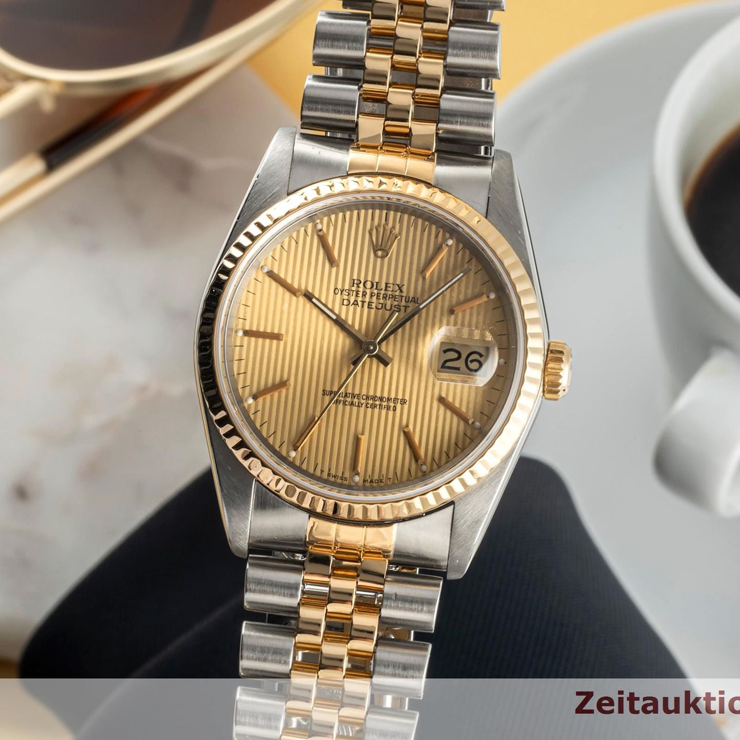 Rolex Datejust 36 16233 (1988) - 36mm Goud/Staal (3/8)